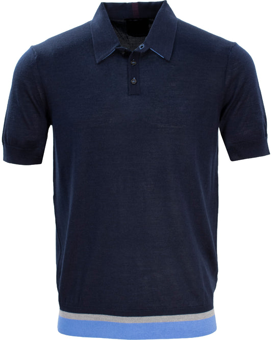 PILGRIM POLOSHIRT IN MARINEBLAUW