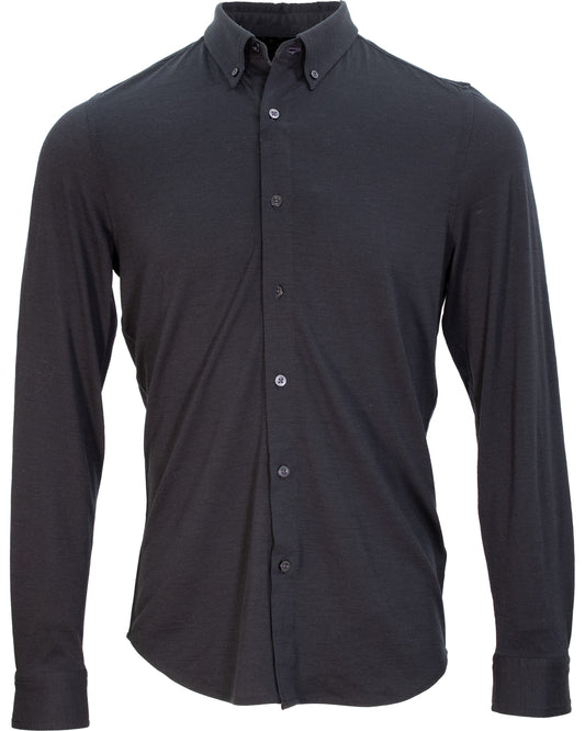 SHAWN MERINO SHIRT IN BLACK