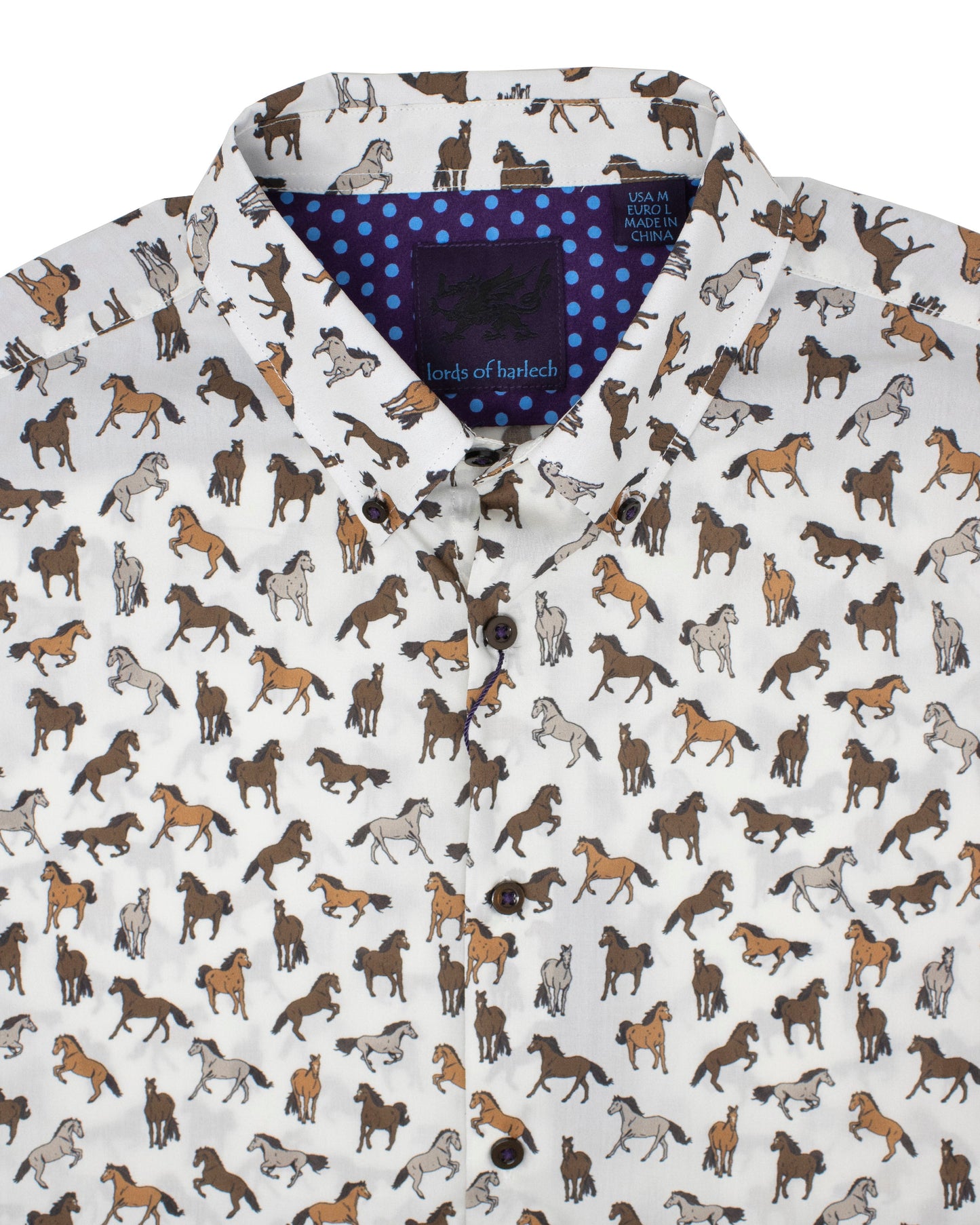 Mitchell Horses Ivory Shirt