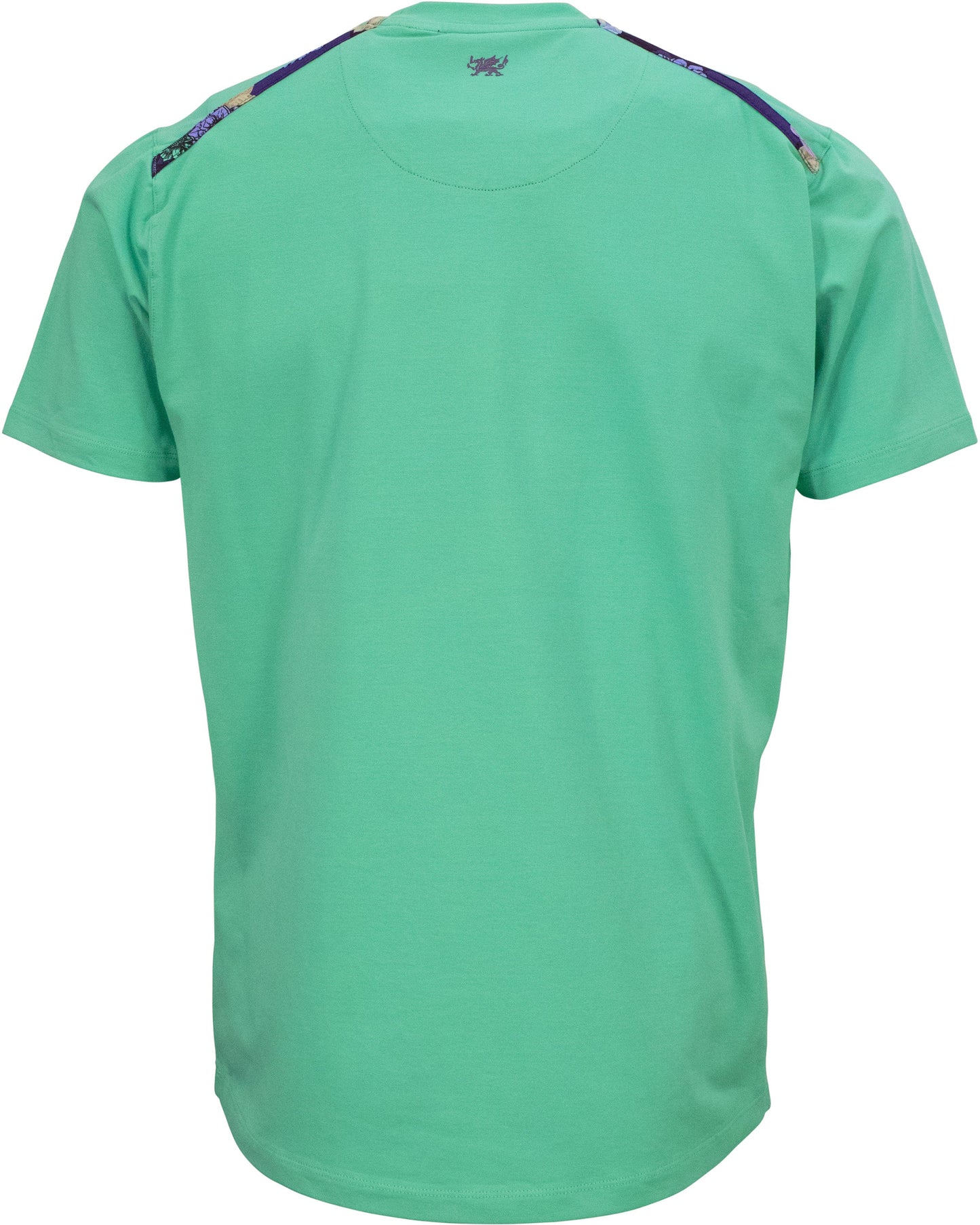 CARSON RELIËF BLOEMEN T-SHIRT - KLAVER