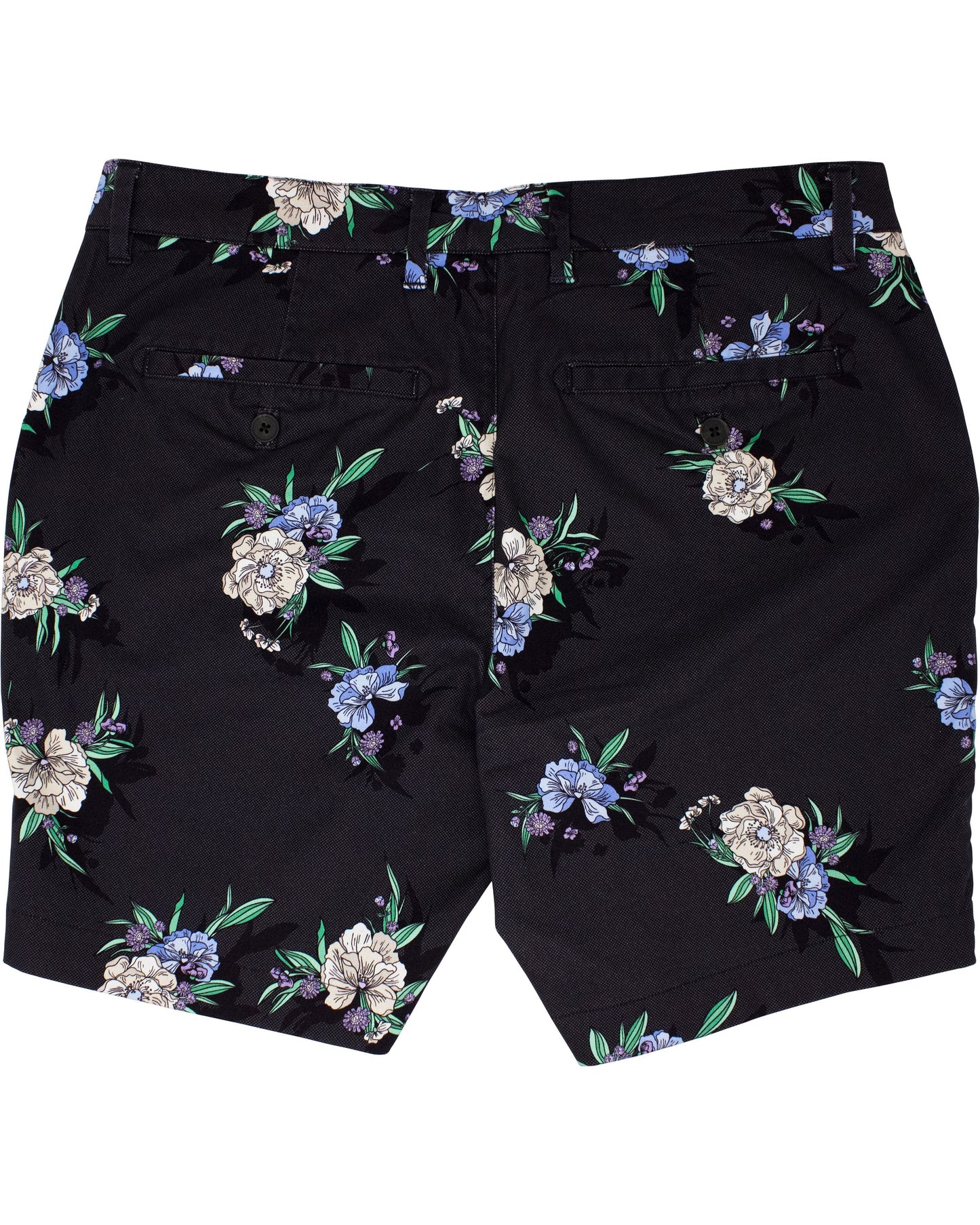 JOHN OXFORD HARMONY FLAT FRONT SHORT - BLACK