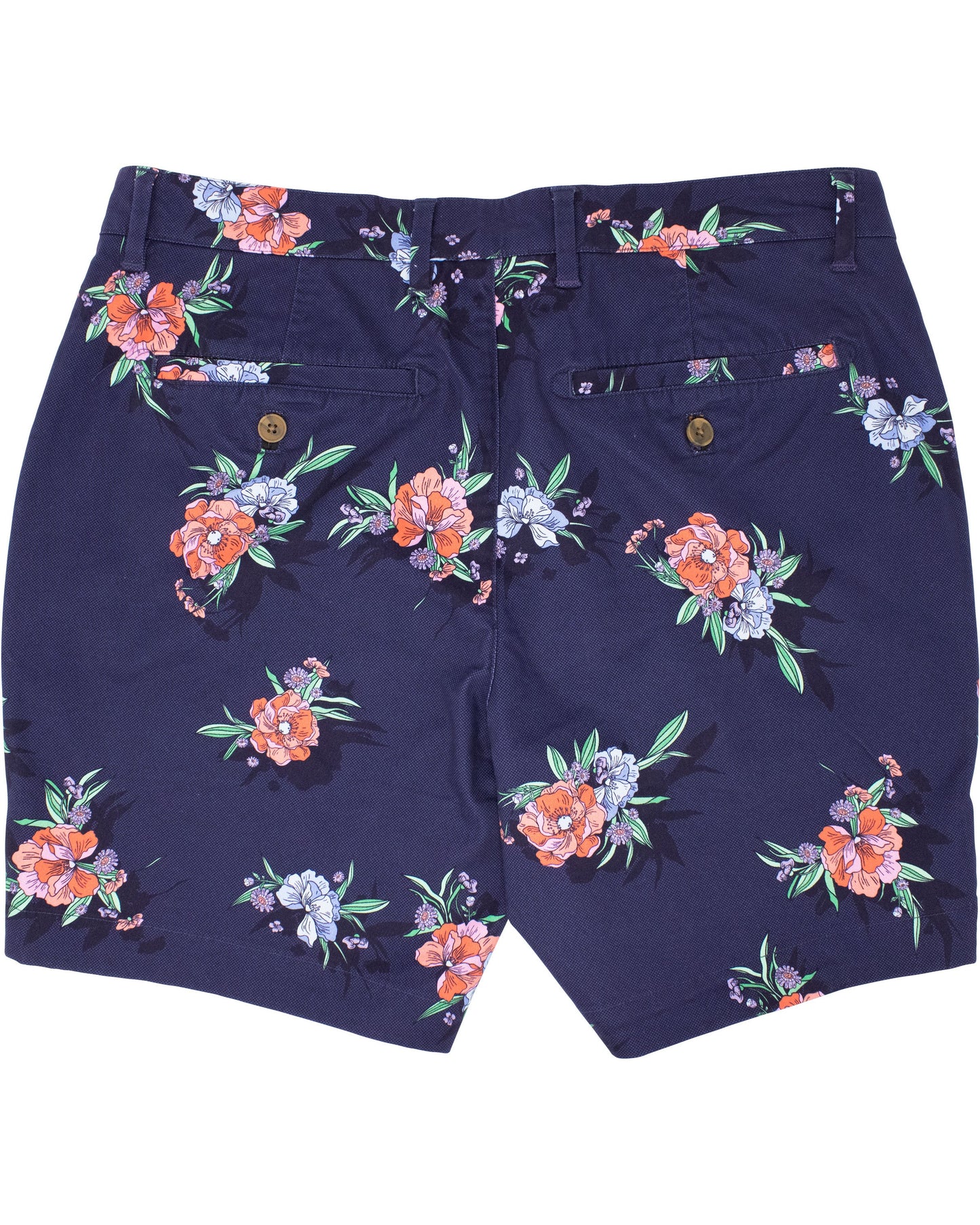JOHN OXFORD HARMONY FLAT FRONT SHORT - NAVY