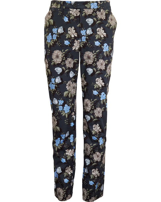 JACK AUGUSTUS FLORAL PANT - BLACK