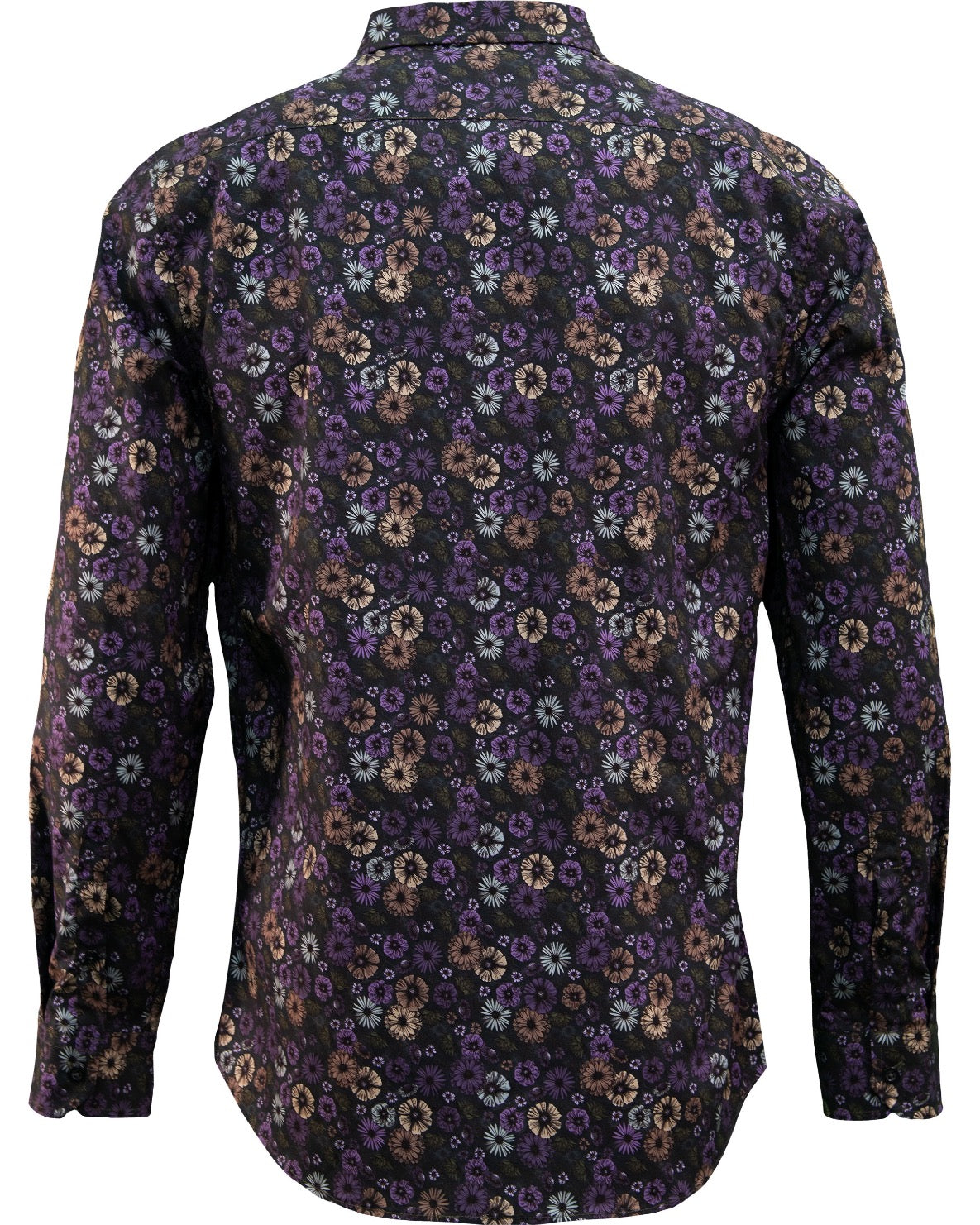 NIGEL AVALLINO FLORAL SHIRT - BLACK