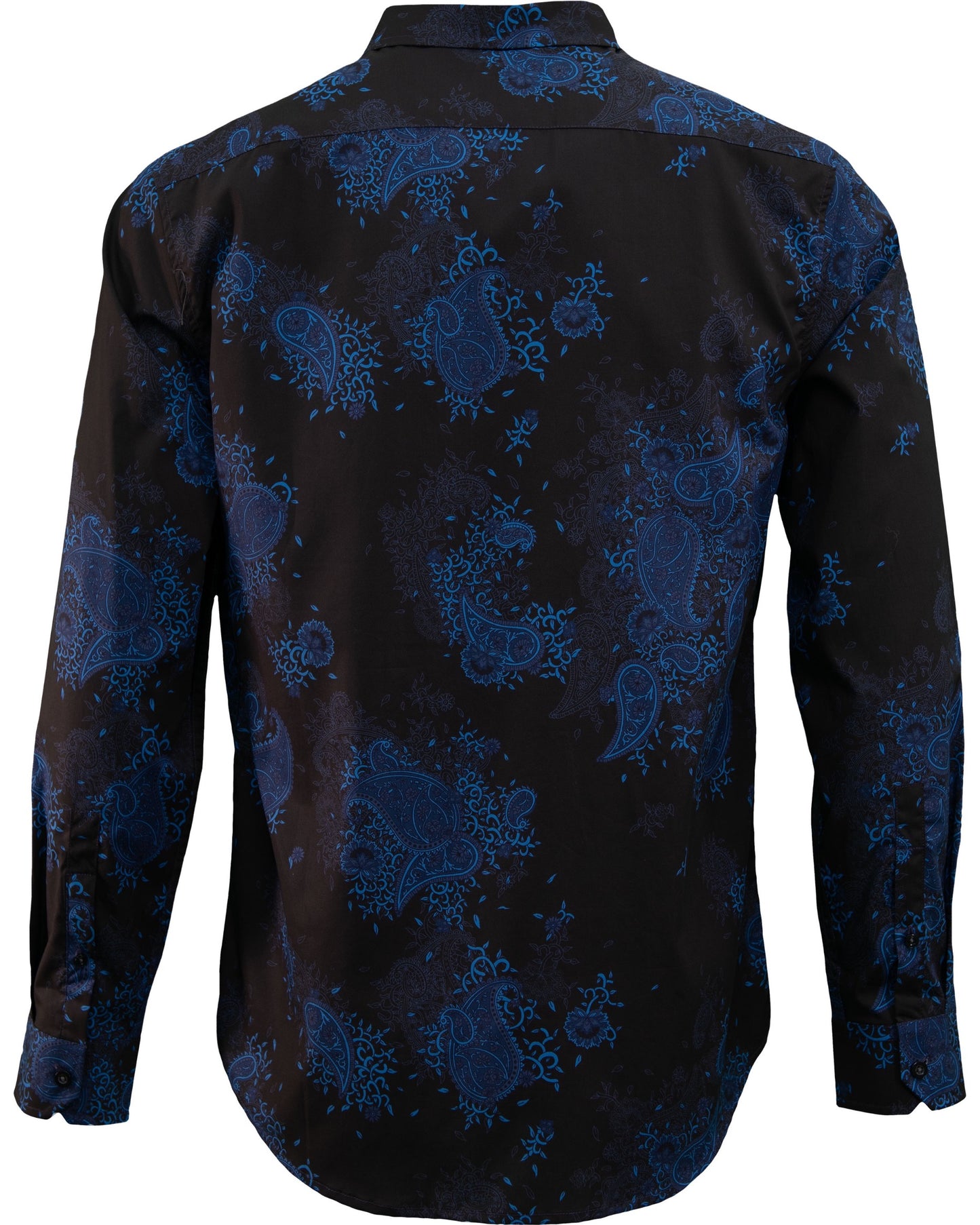 NIGEL CAMPANIA FLORAL SHIRT - BLACK