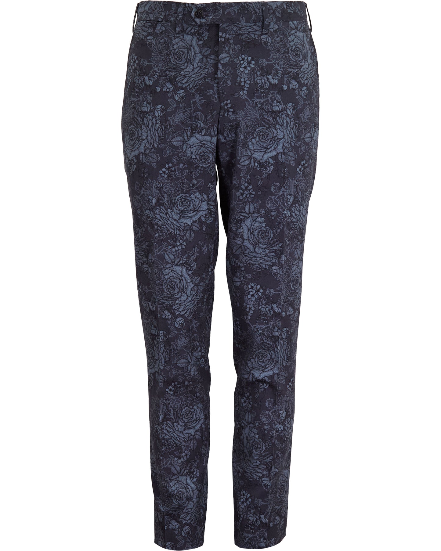 PAXTON ROMA FLORAL TAILORED WOOL PANT - CHAR