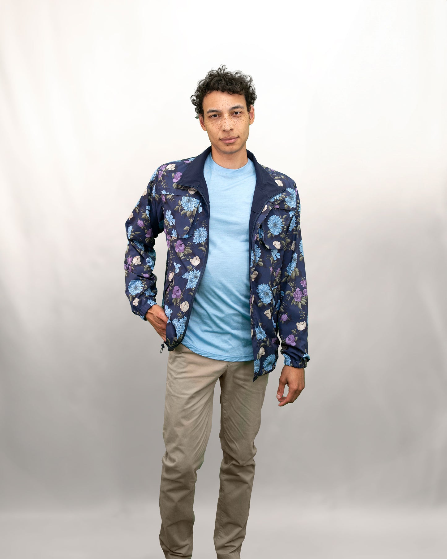 PASCAL AUGUSTUS REVERSIBLE PERFORMANCE JACKET - NAVY