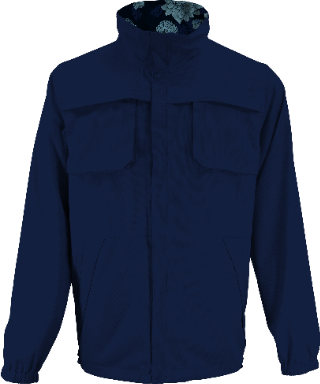 PASCALI SERIOUS FLORAL REVERSIBLE PERFORMANCE JACKET - NAVY