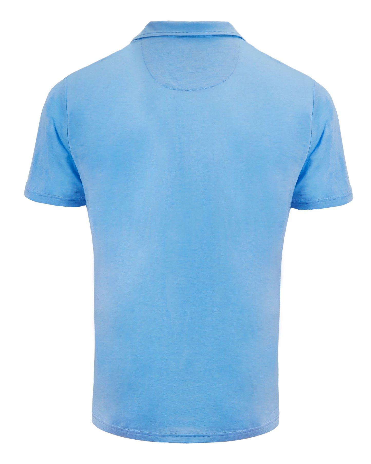 BOBBY MERINO JERSEY COLLARED SHIRT -BLUE