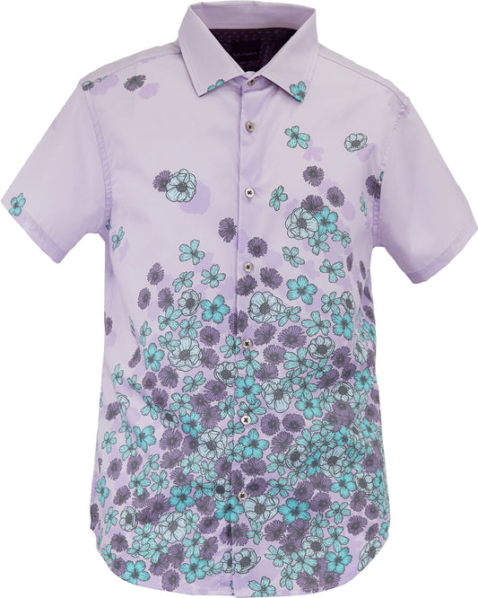 GILES FLOWER EXPLOSION SHIRT - LAVENDER