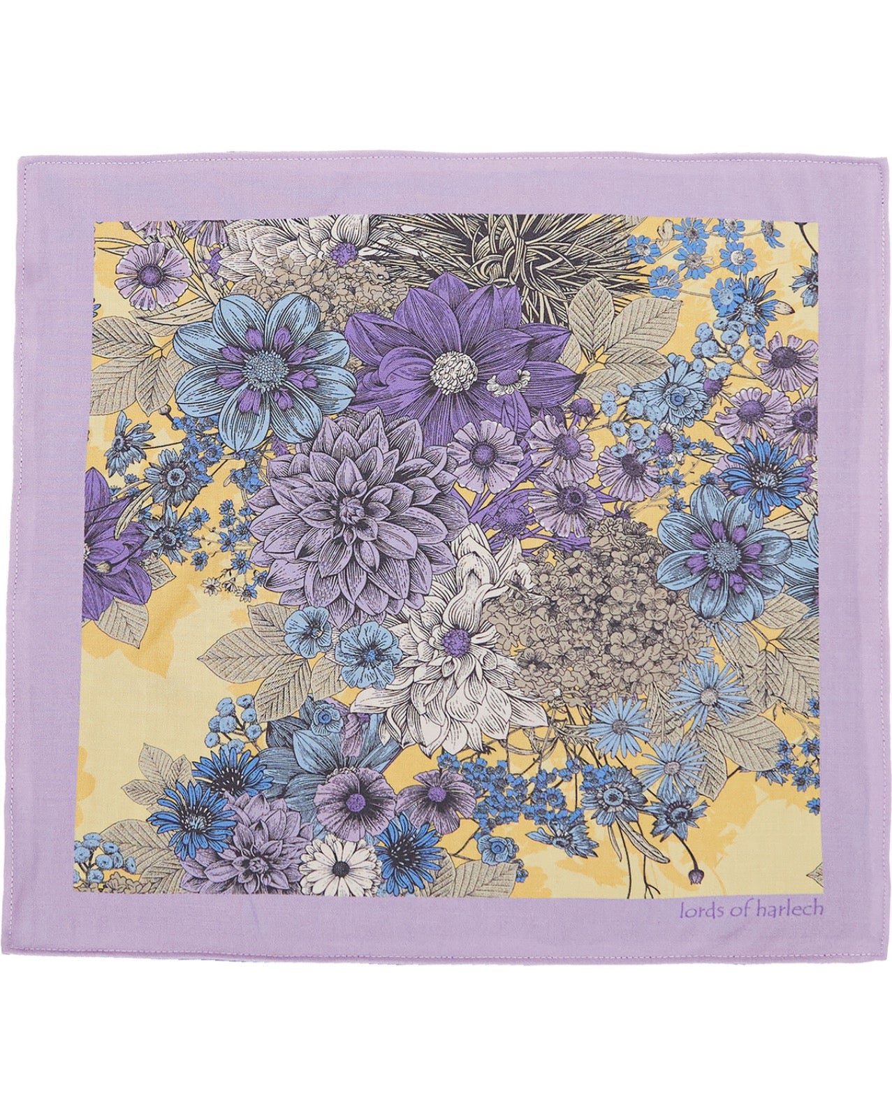 HUDSON DREAM MEADOW MERINO ZAKDOEK POCKET SQUARE - SUNSHINE