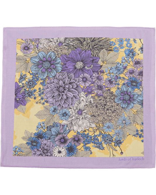 HUDSON DREAM MEADOW MERINO ZAKDOEK POCKET SQUARE - SUNSHINE