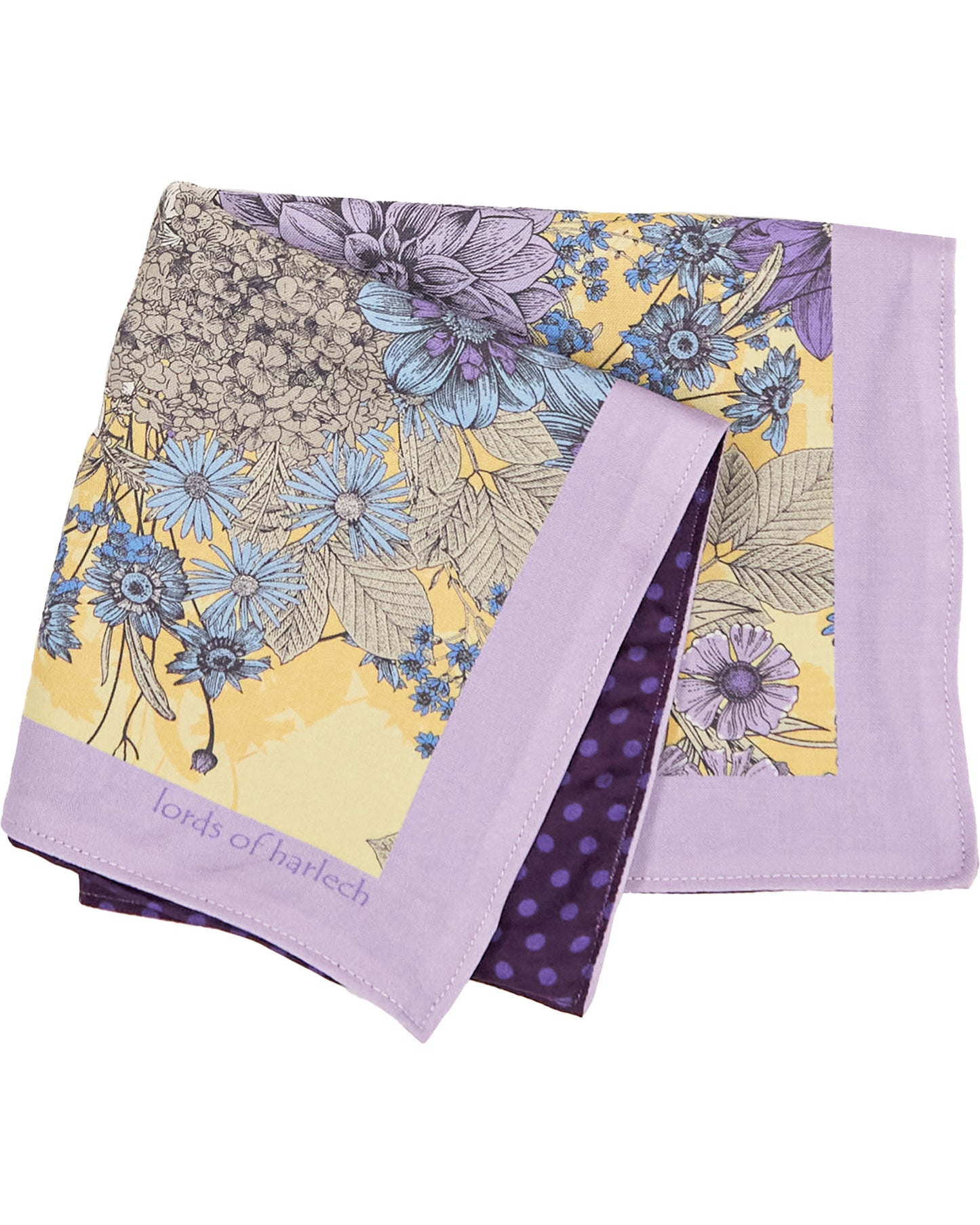 HUDSON DREAM MEADOW MERINO ZAKDOEK POCKET SQUARE - SUNSHINE