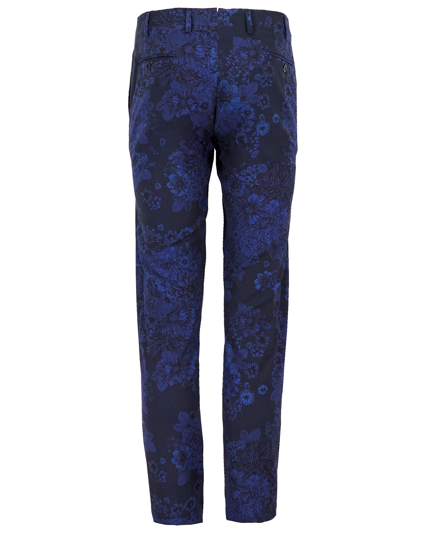 PAXTON MARCO FLORAL TAILORED WOOL PANT - MIDNIGHT