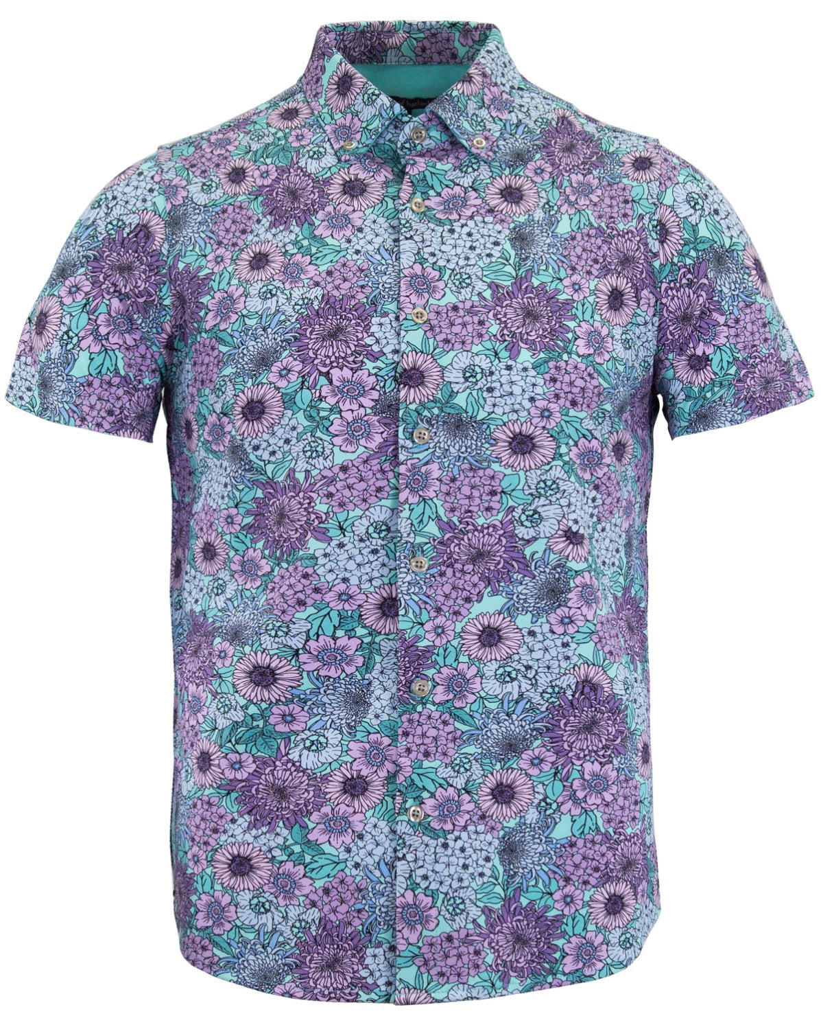 TODD GARDEN PARTY GEBREID SHIRT - SPEARMINT