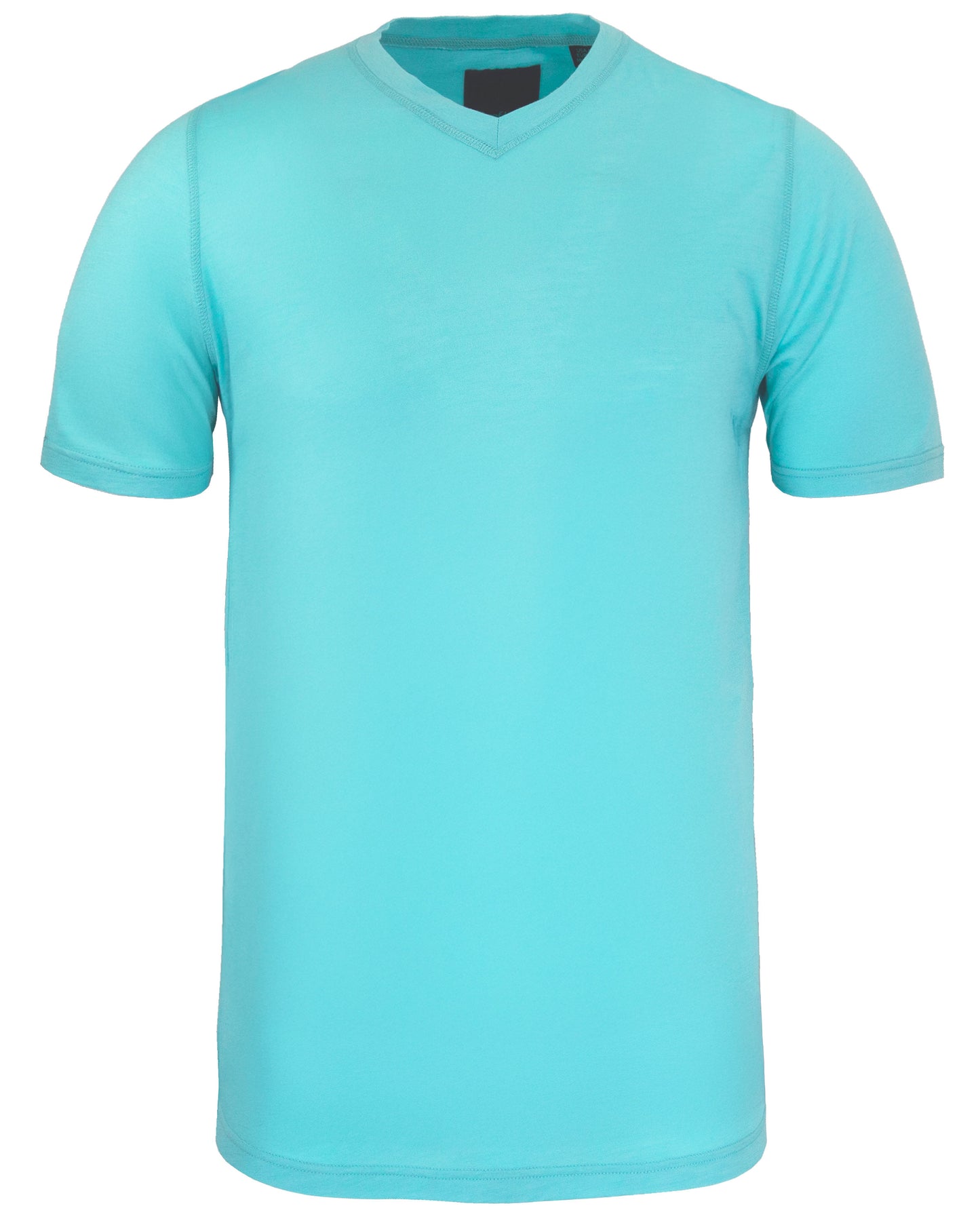 VICTOR MERINO V-NECK TEE - SPEARMINT