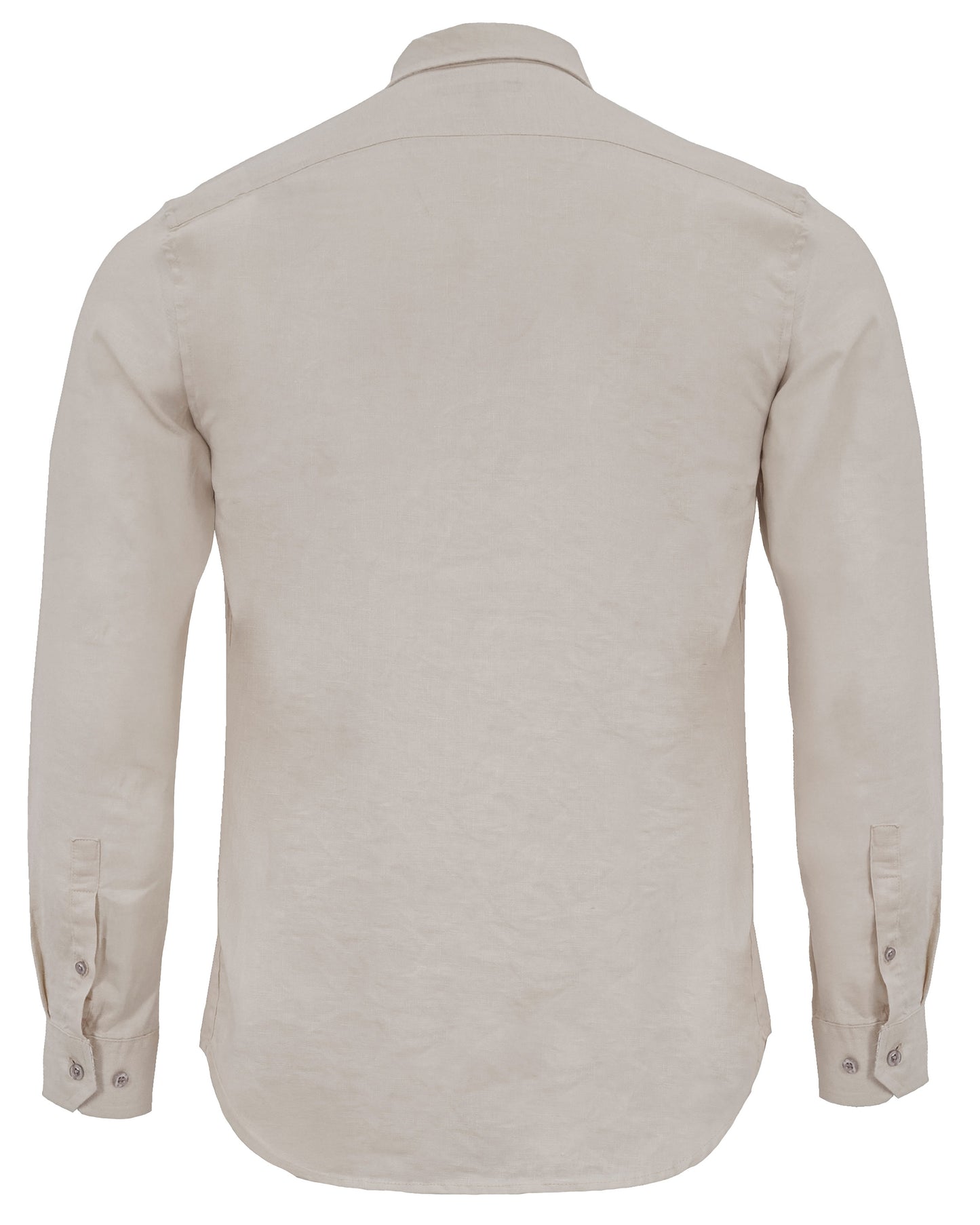 LIONEL LINEN BUTTON DOWN SHIRT - NATURAL