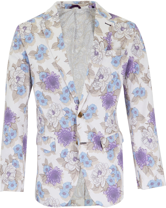 HADRIAN FLOWER BED BLAZER - IVORY