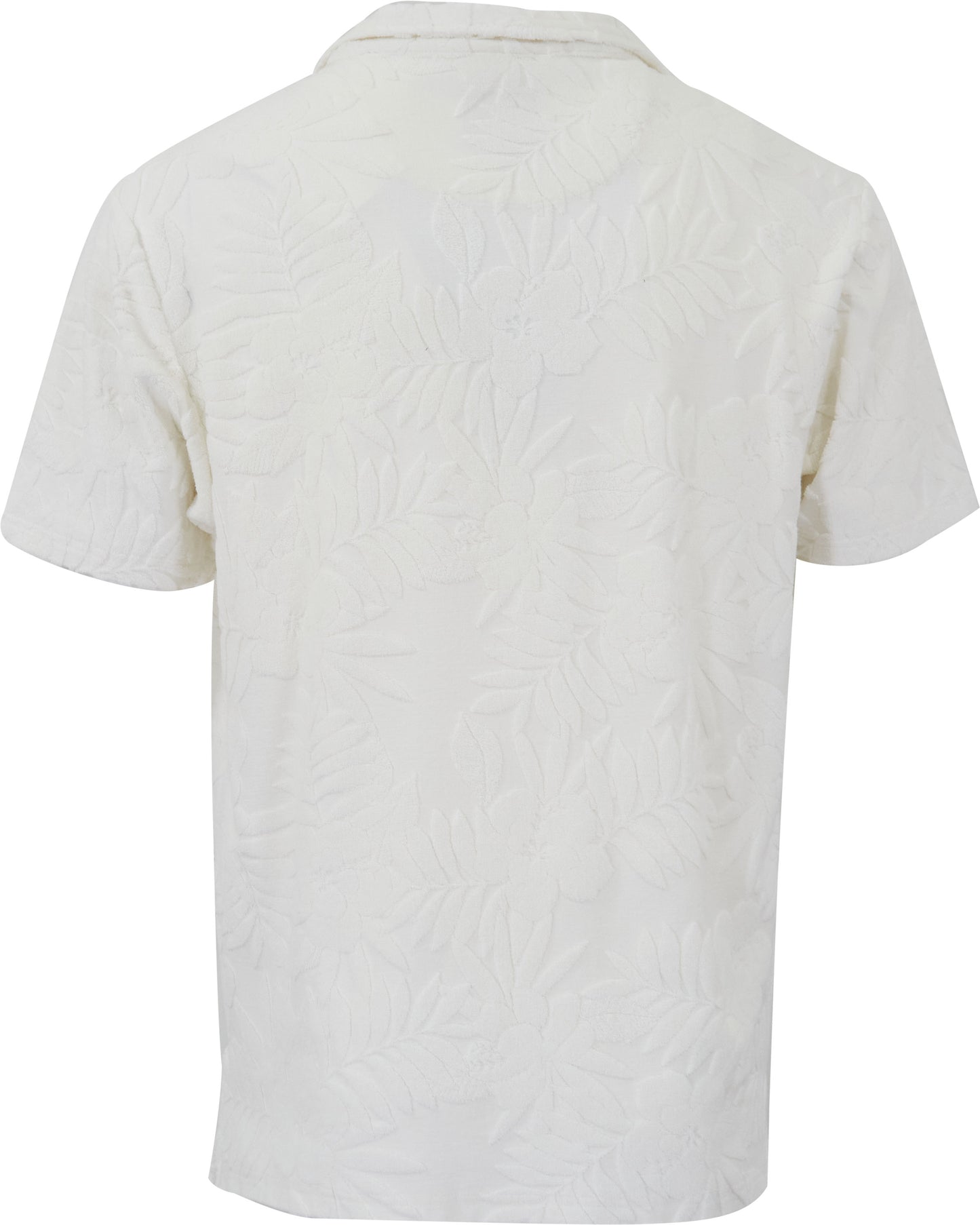 JOHNNY FARM FLORAL TOWEL POLO SHIRT - WHITE