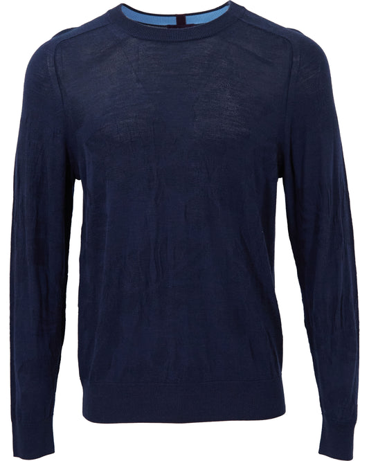 KRIS MERINO SWEATER - NAVY