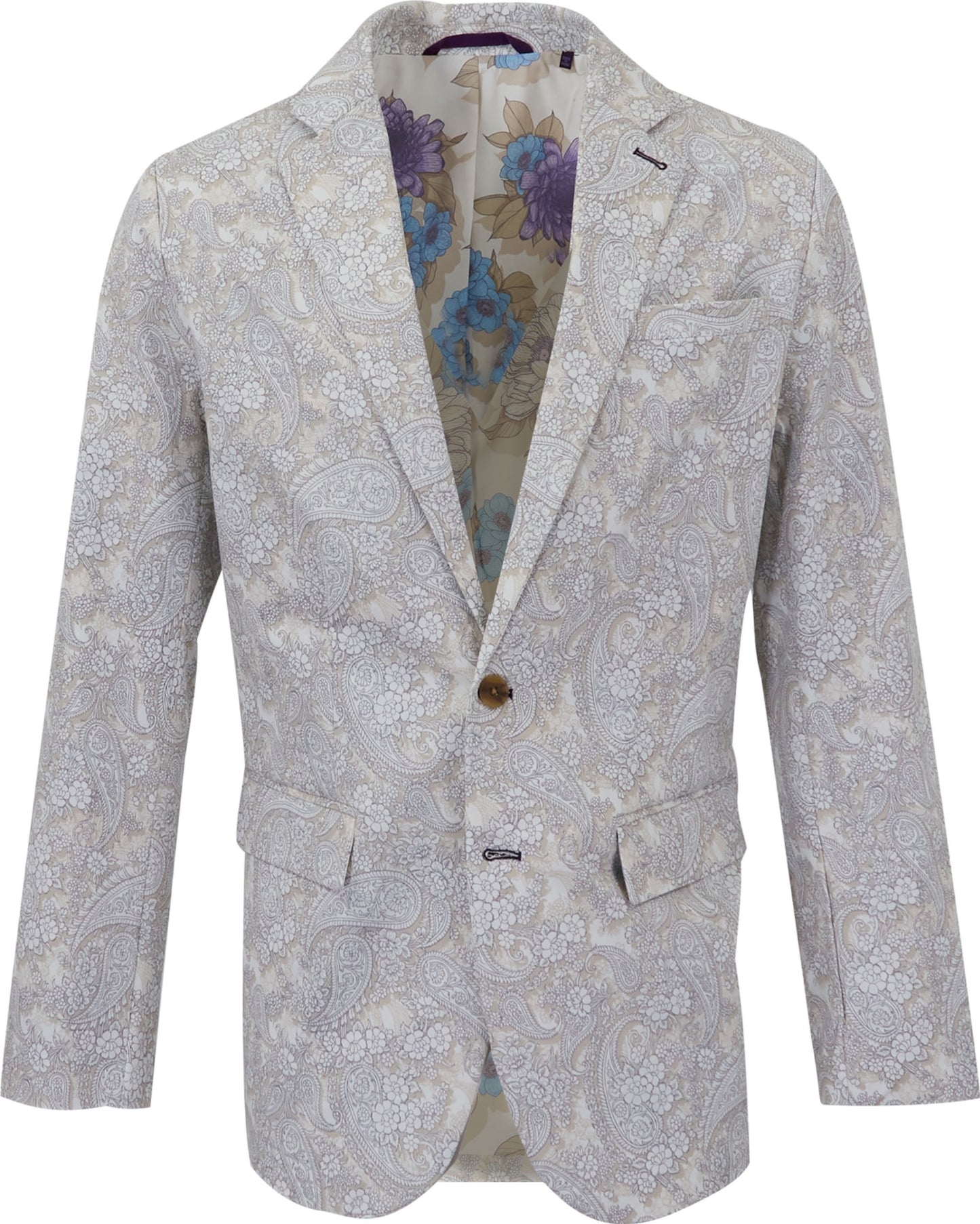 HADRIAN PAISLEY ROMANCE  BLAZER - IVORY