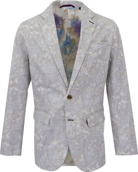 HADRIAN PAISLEY ROMANCE  BLAZER - IVORY