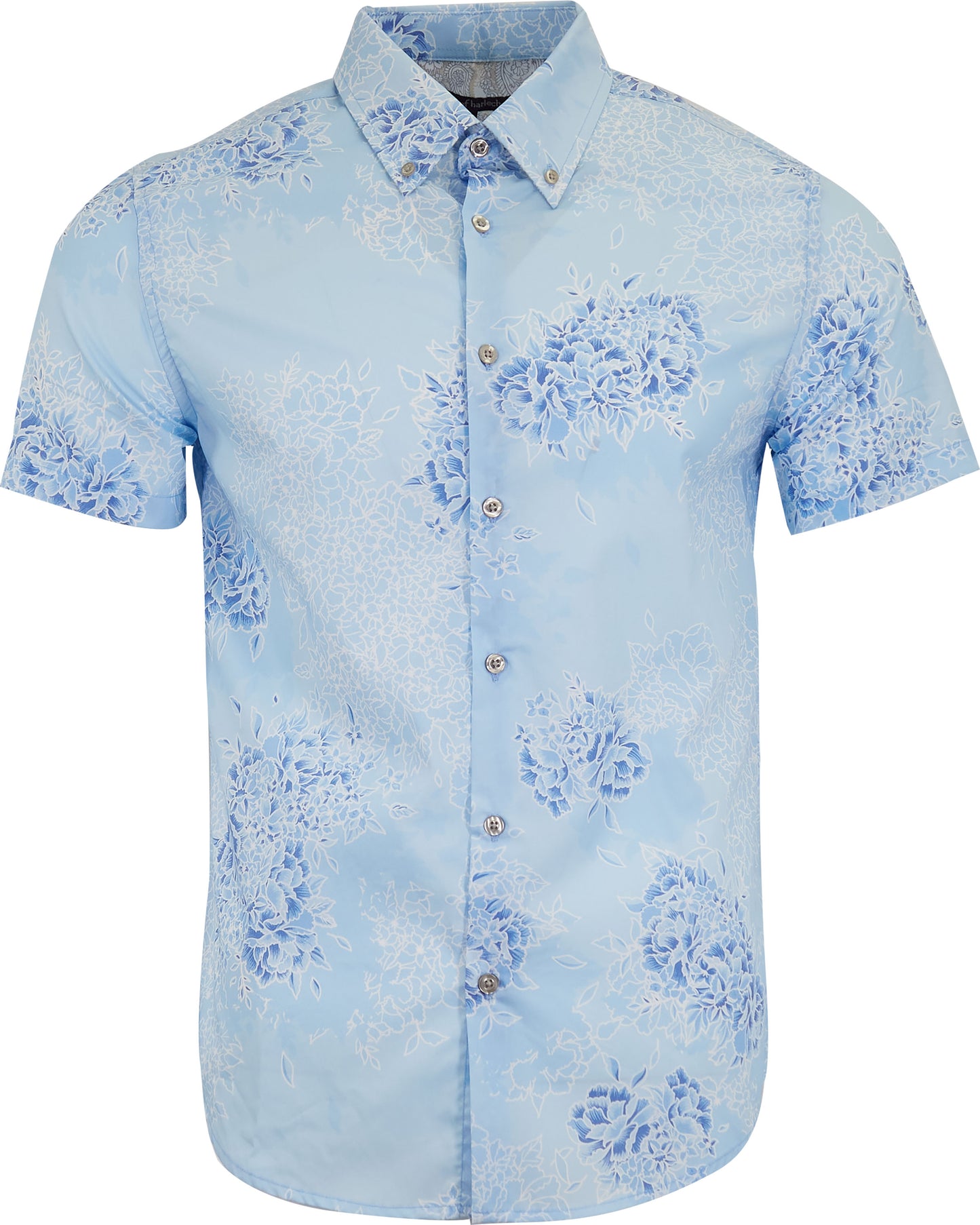 TIM BOUQUET ISLAND SHIRT - BLUE
