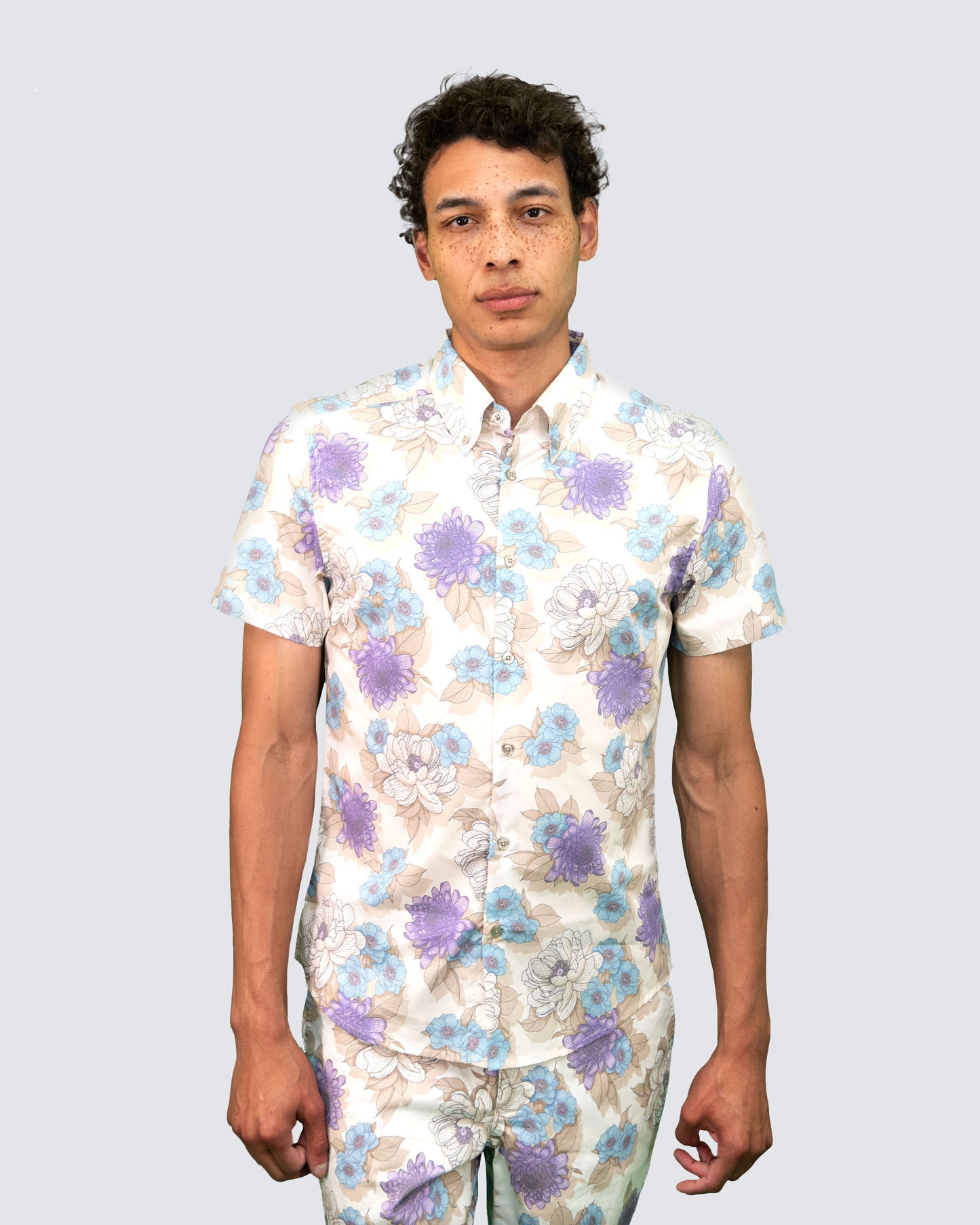 TIM FLOWER BED SHIRT - IVORY