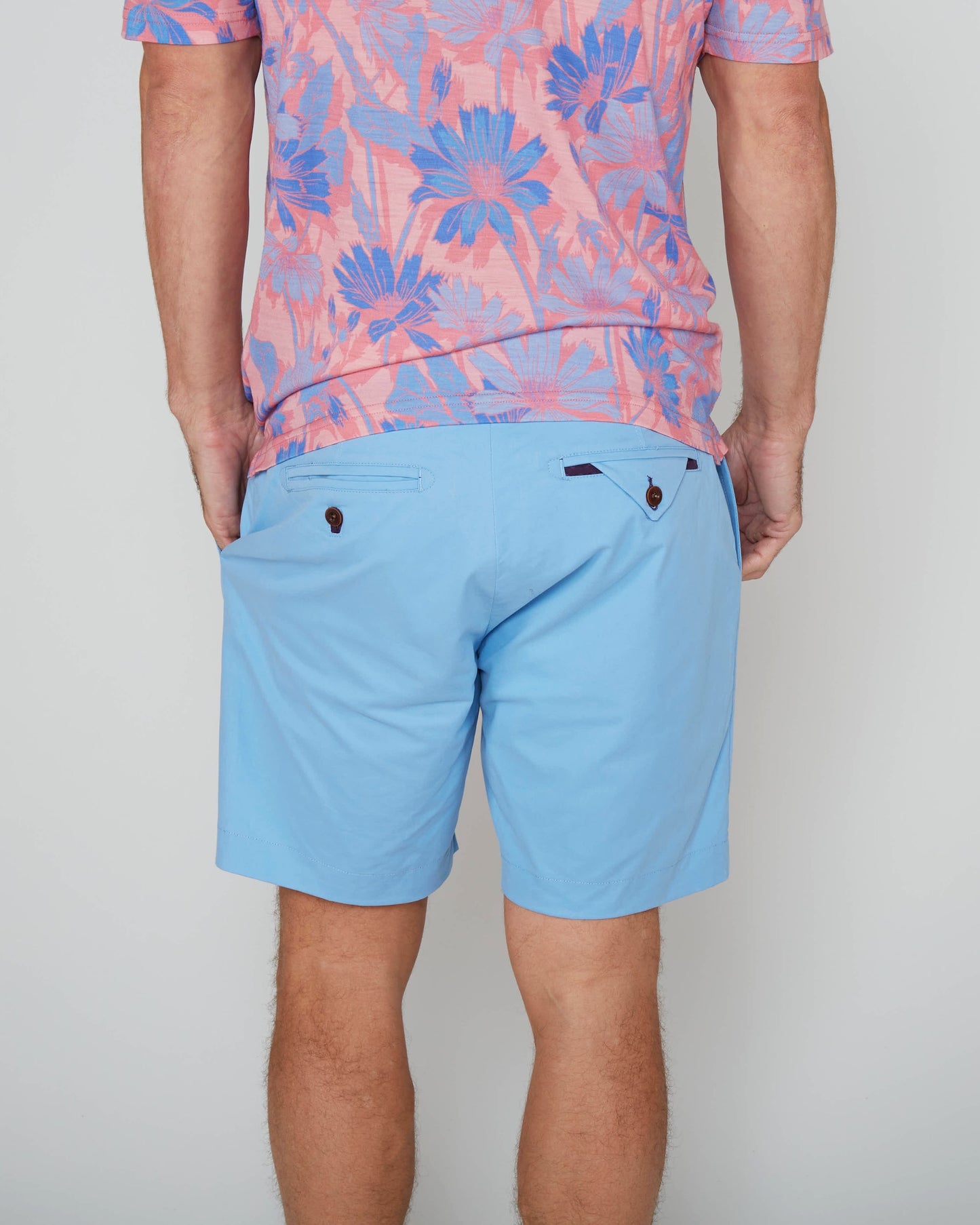 BOBBY SPRINGTIME MERINO JERSEY COLLARED SHIRT - PINK