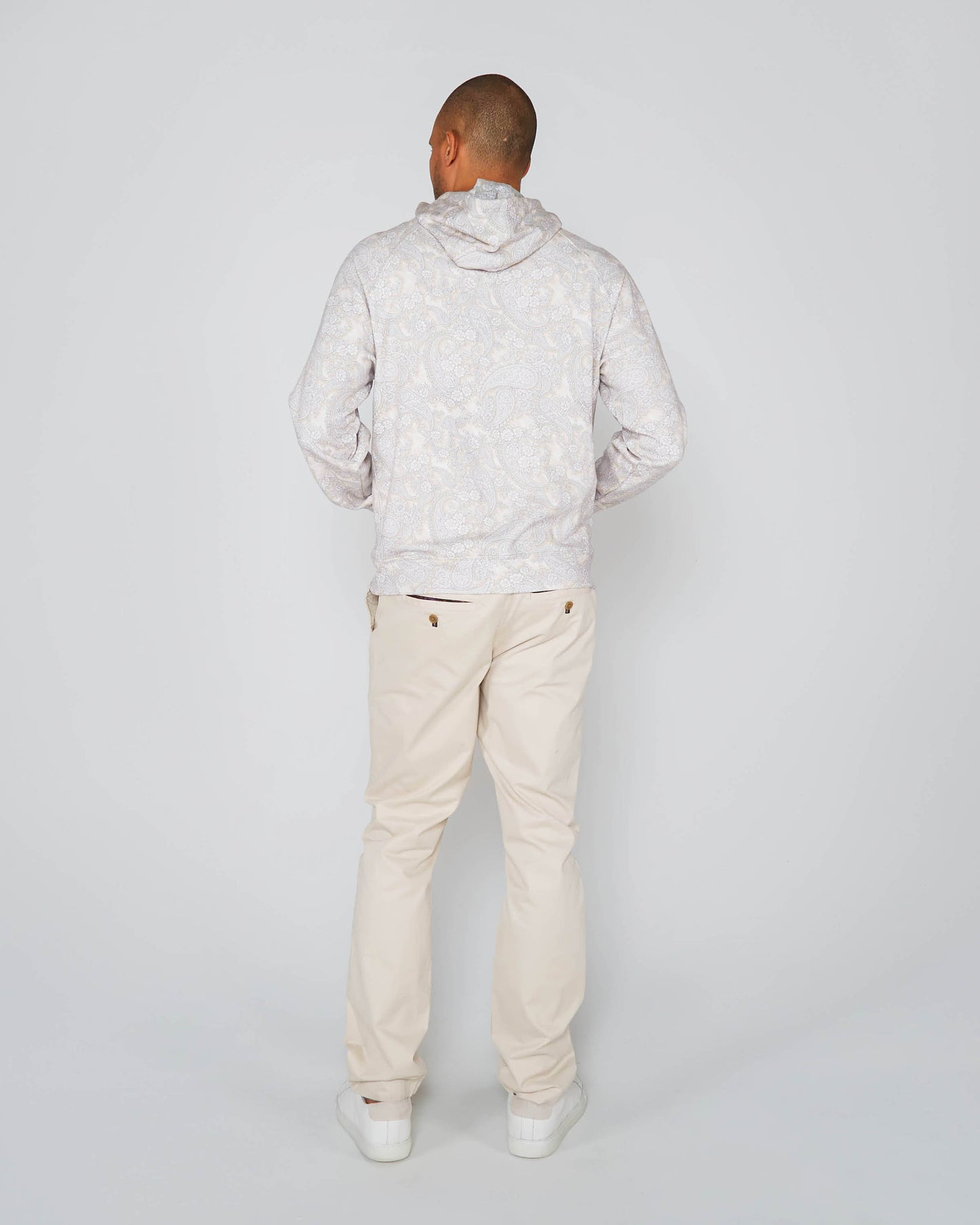 HANK PAISLEY ROMANCE HOODIE - IVORY