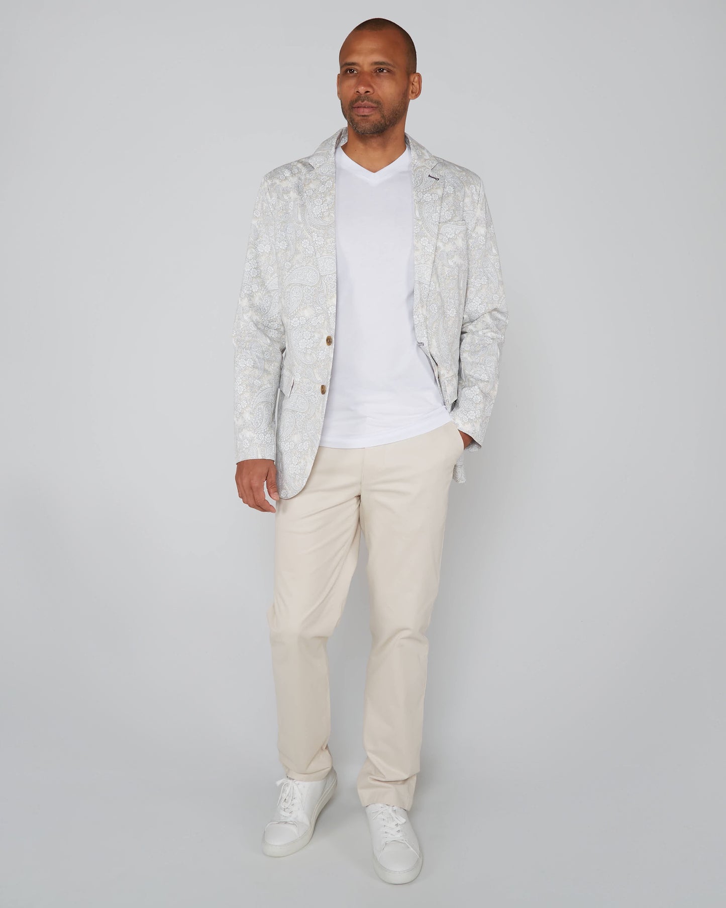 HADRIAN PAISLEY ROMANCE  BLAZER - IVORY