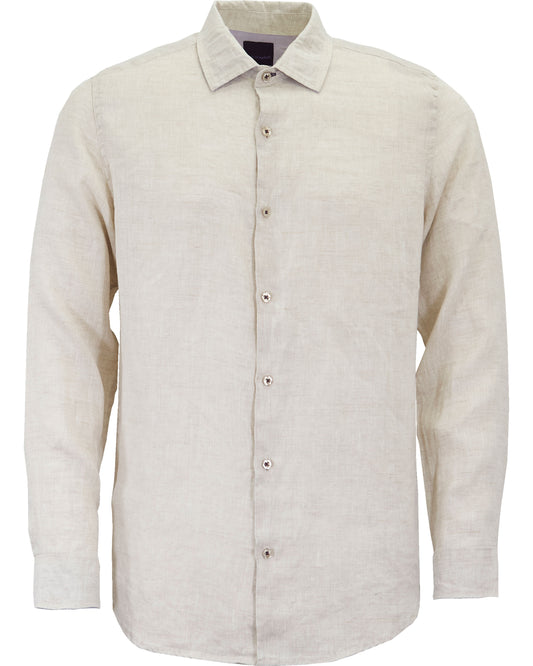 LAURENT LINEN SHIRT - NATURAL