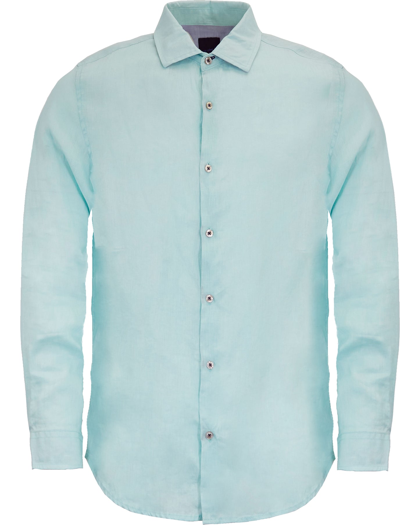 LAURENT LINNEN OVERHEMD - PEPERMUNT