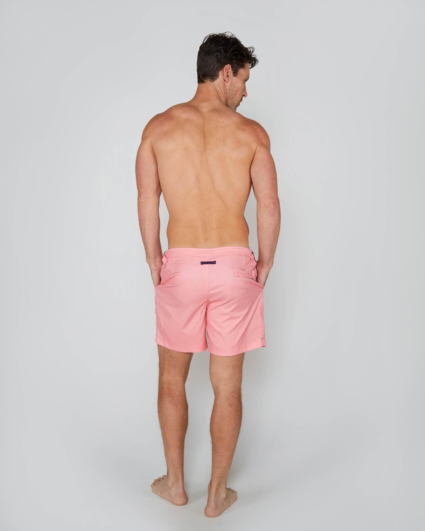 NEPTUNE OXFORD TAILORED SWIM SHORT - FRESH PINK