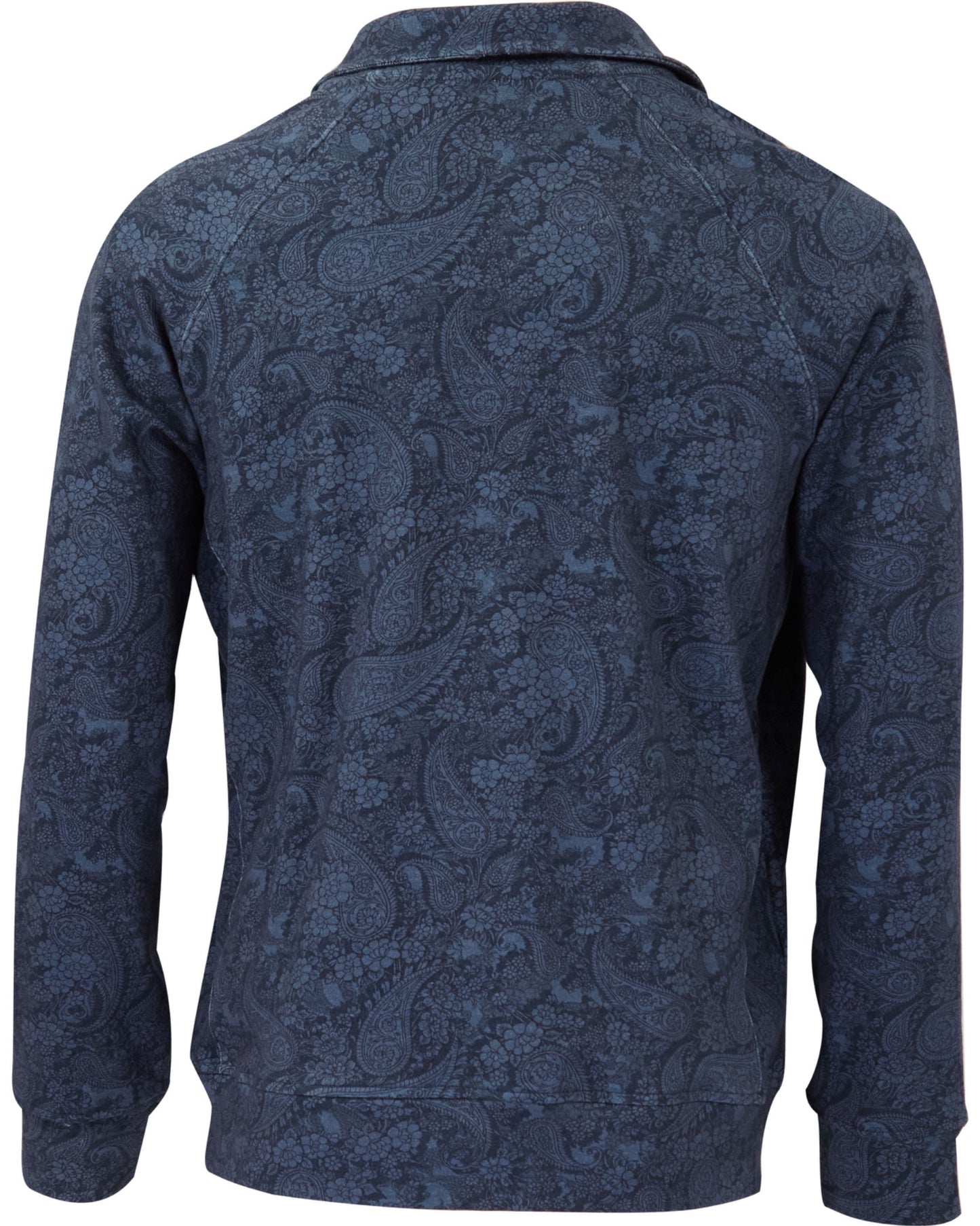 NEVILLE PAISLEY ROMANCE FULL-ZIP JACKET - NAVY