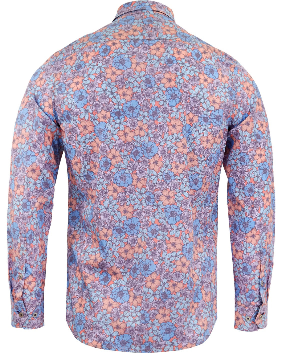 NICOLI DENSE BLOEMEN KATOENEN SHIRT - ROZE