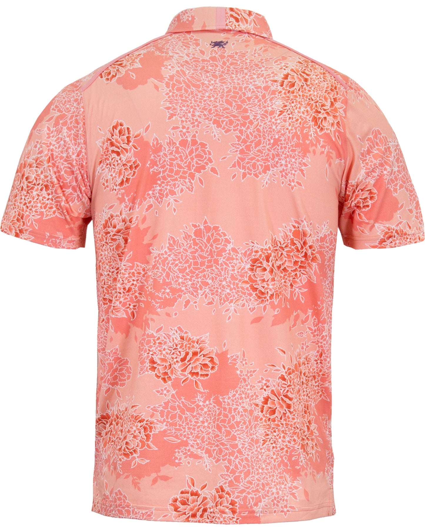 PIETRO BOUQUET ISLAND POLO SHIRT -  PINK