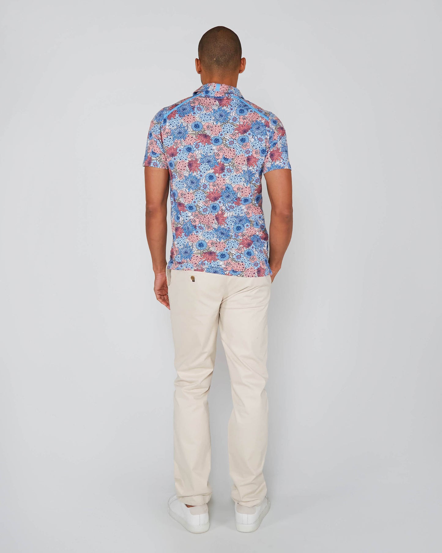 PIETRO GARDEN PARTY POLOSHIRT - ROZE