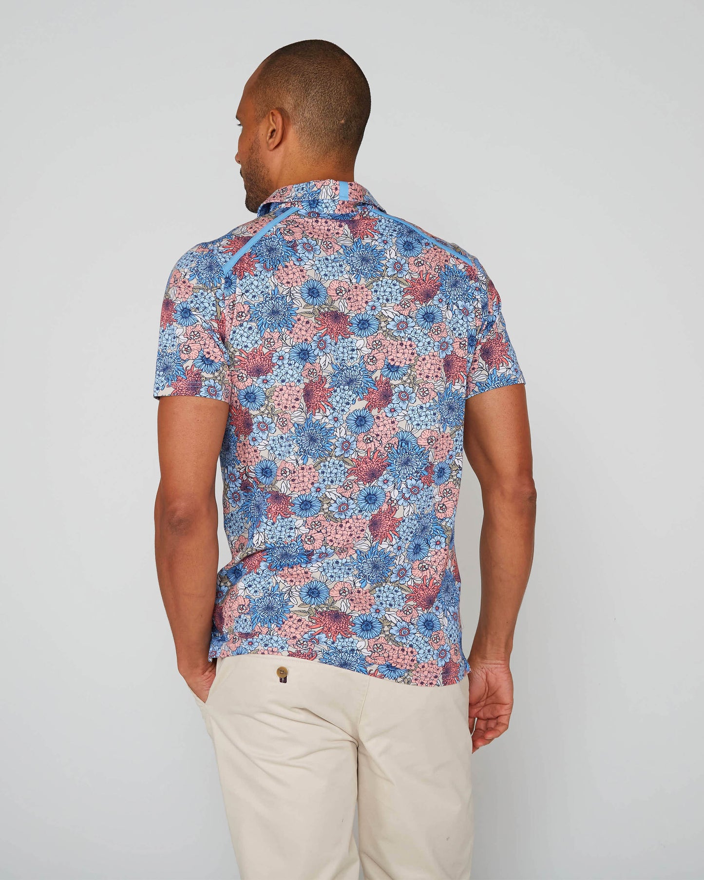 PIETRO GARDEN PARTY POLOSHIRT - ROZE