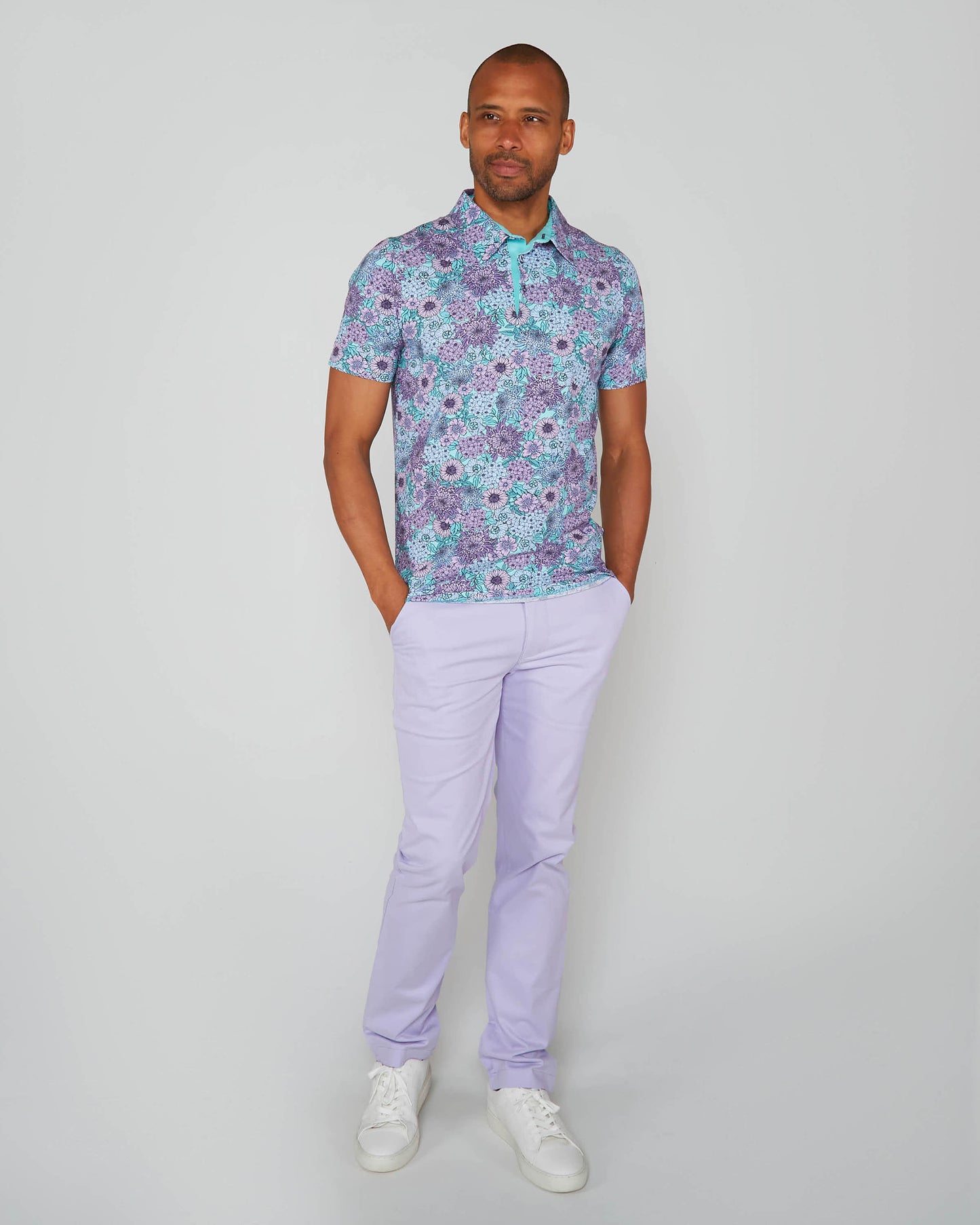 PIETRO GARDEN PARTY POLO SHIRT - SPEARMINT