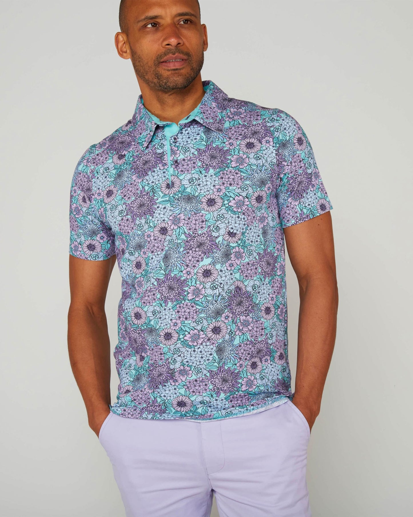 PIETRO GARDEN PARTY POLO SHIRT - SPEARMINT