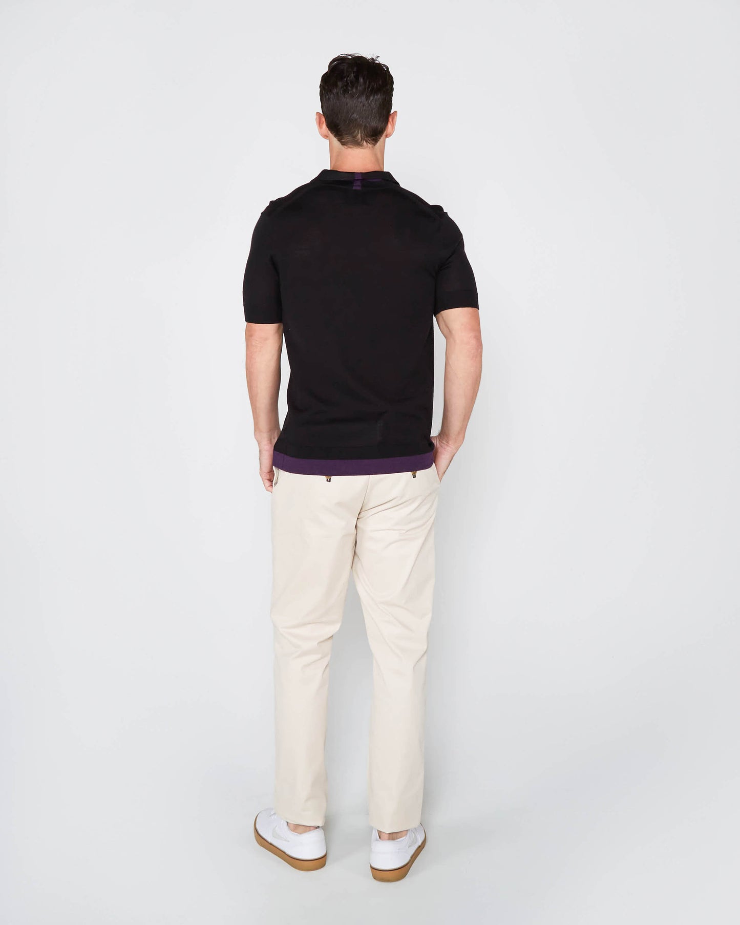 PILGRIM 2 POLO SHIRT - BLACK