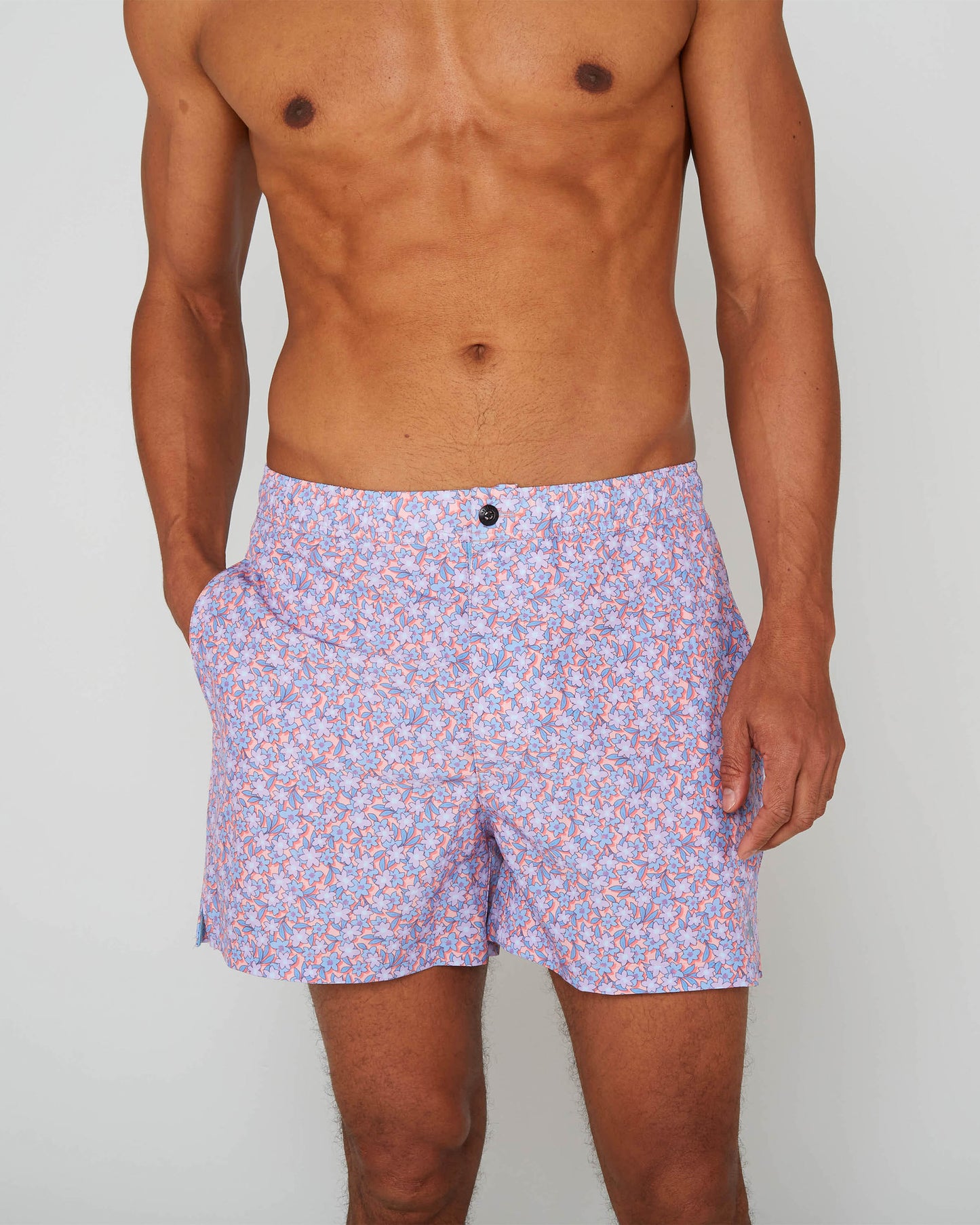 QUACK LAWN SWIM SHORT - PINK