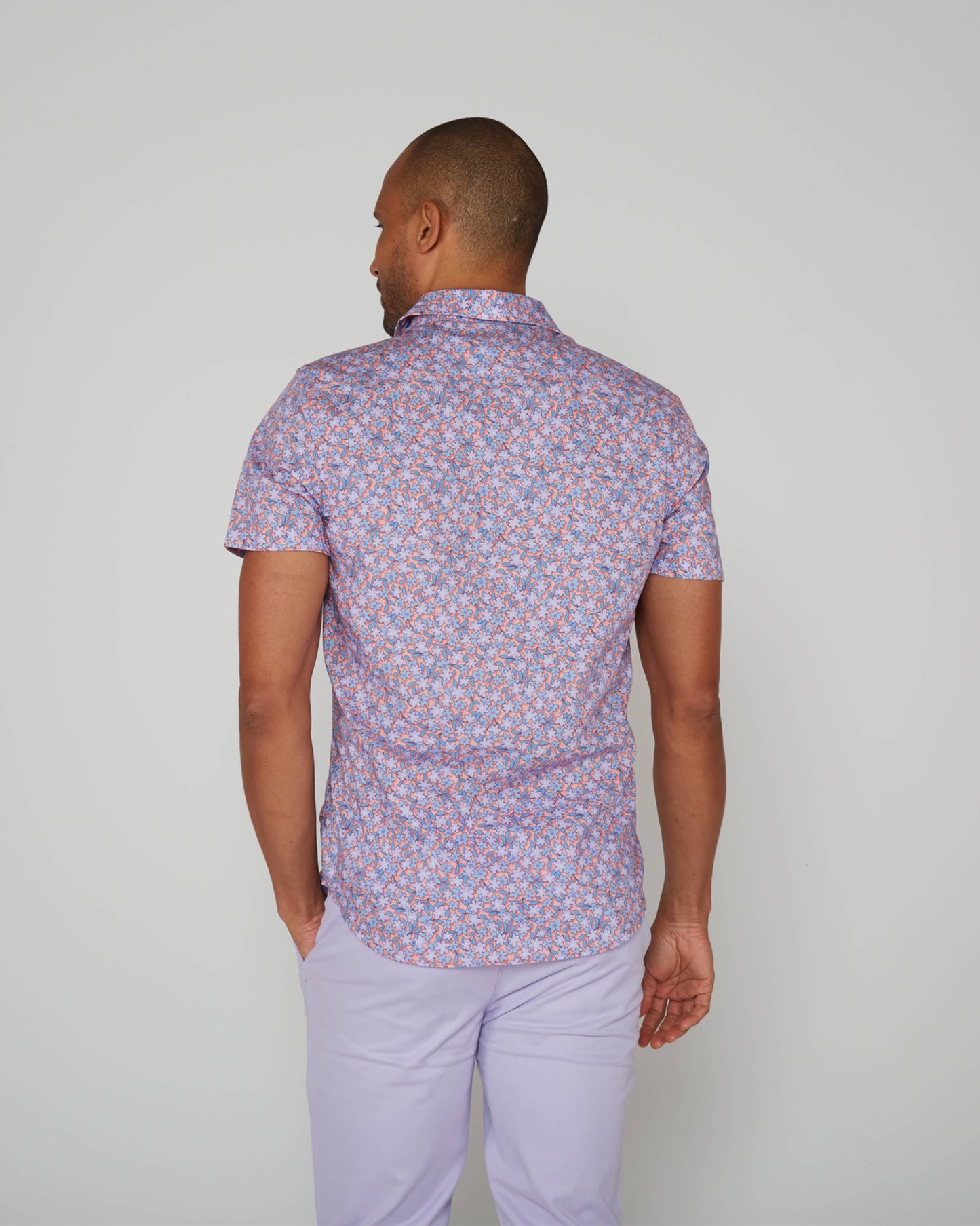 SCOTT LAWN SHIRT - PINK