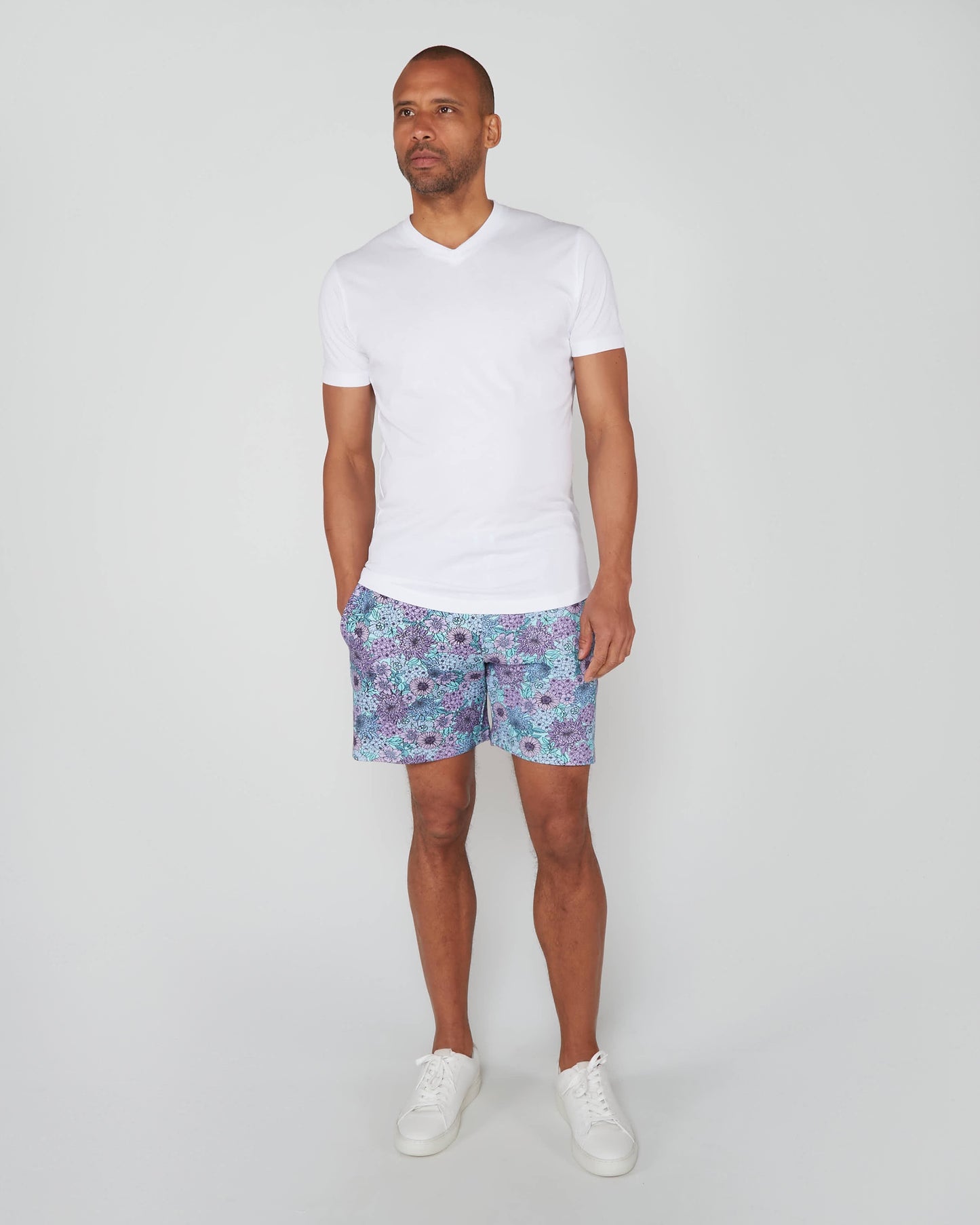 SILUS GARDEN PARTY INTERLOCK SHORTS - SPEARMINT