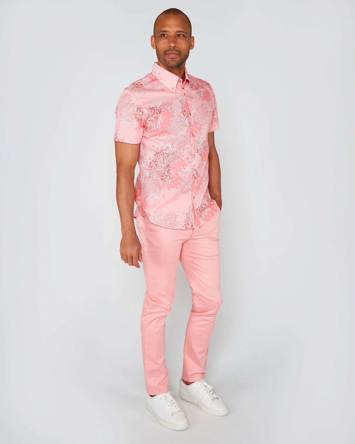 TIM BOUQUET ISLAND SHIRT - PINK