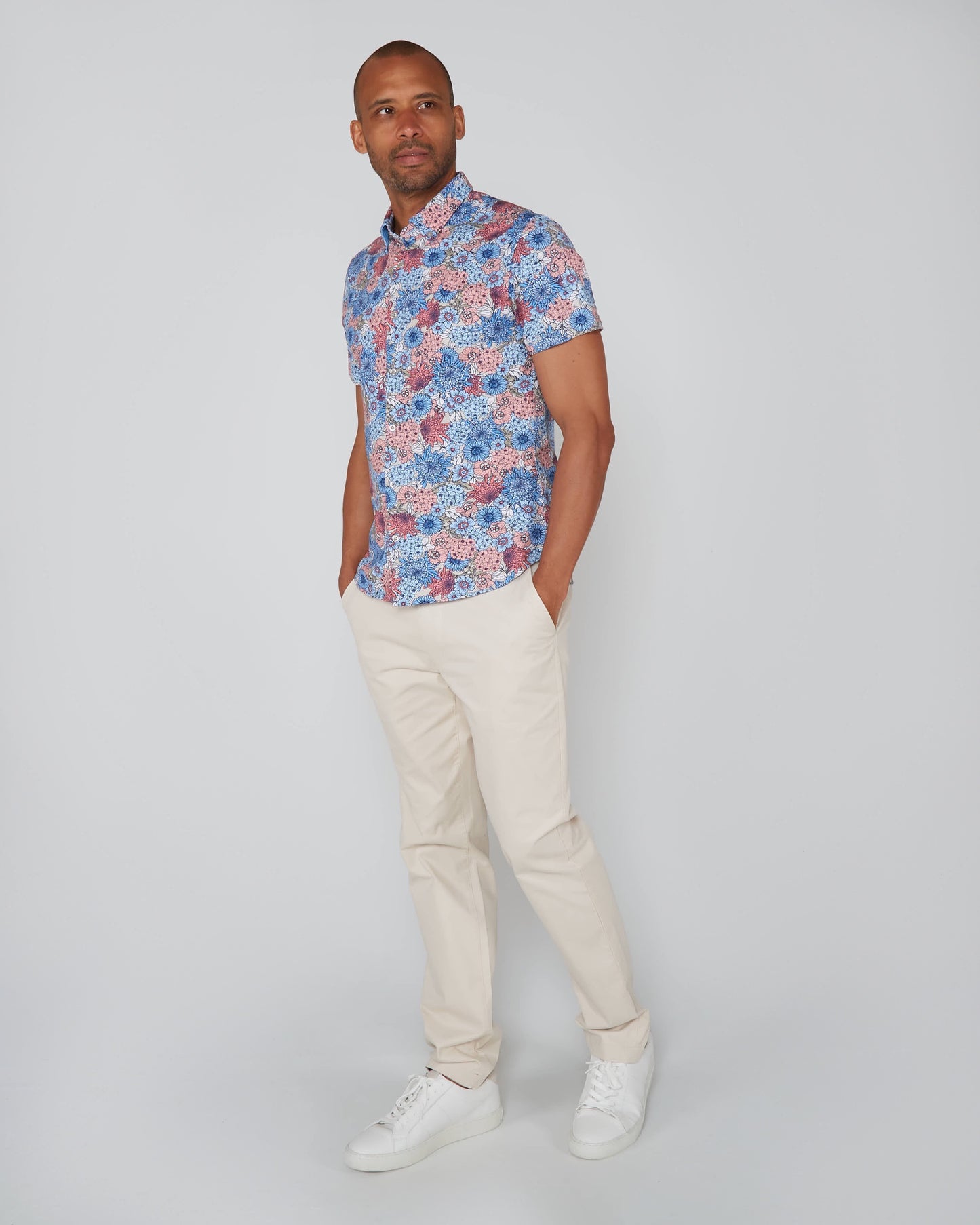 TODD GARDEN PARTY GEBREID SHIRT - ROZE
