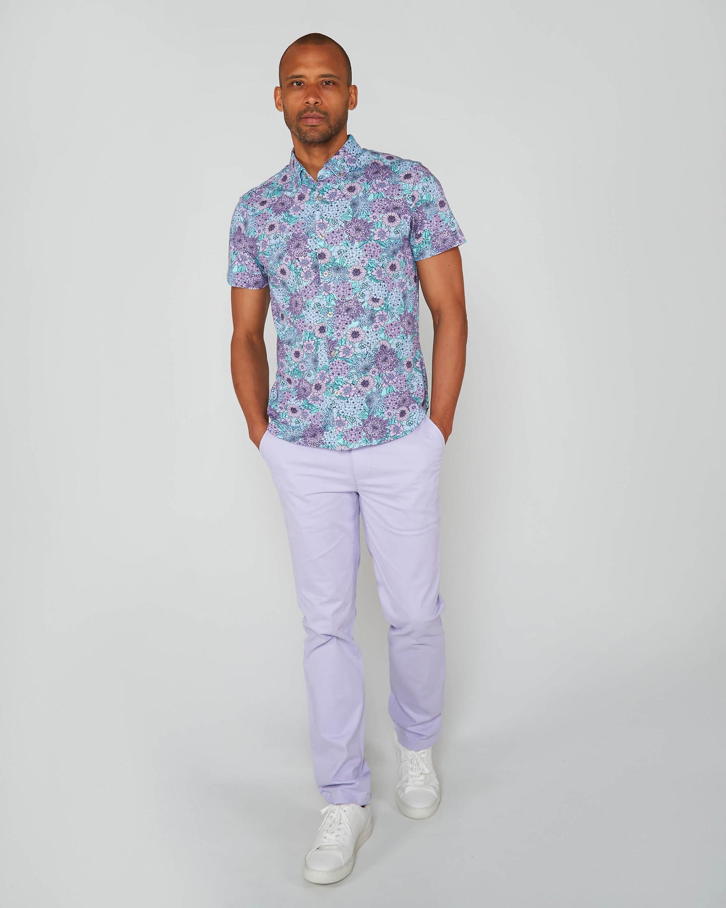 TODD GARDEN PARTY GEBREID SHIRT - SPEARMINT