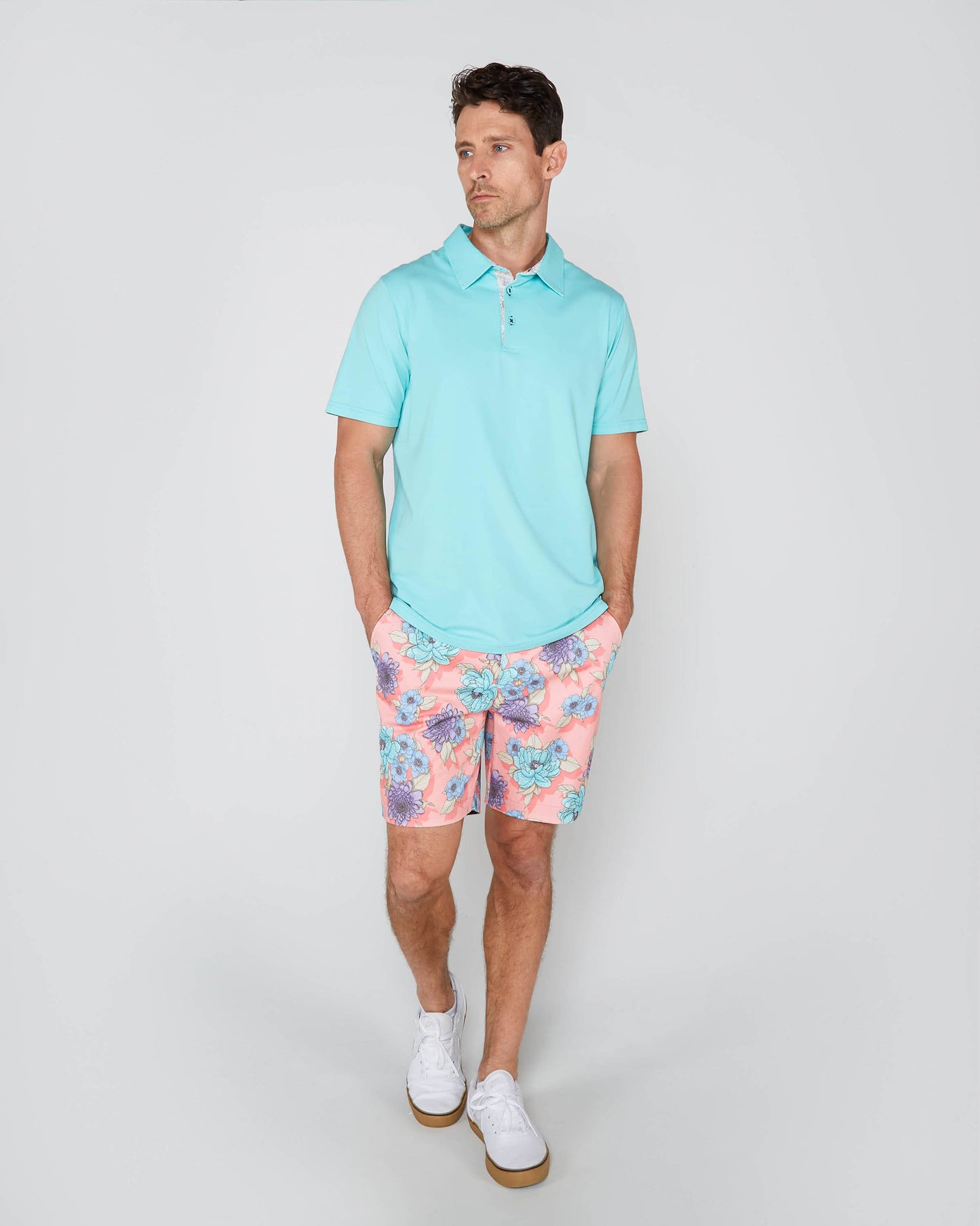 JOHN FLOWER BED SHORTS - PINK