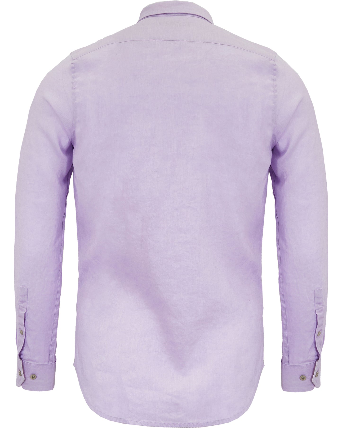 LIONEL LINEN BUTTON DOWN SHIRT - LAVENDER